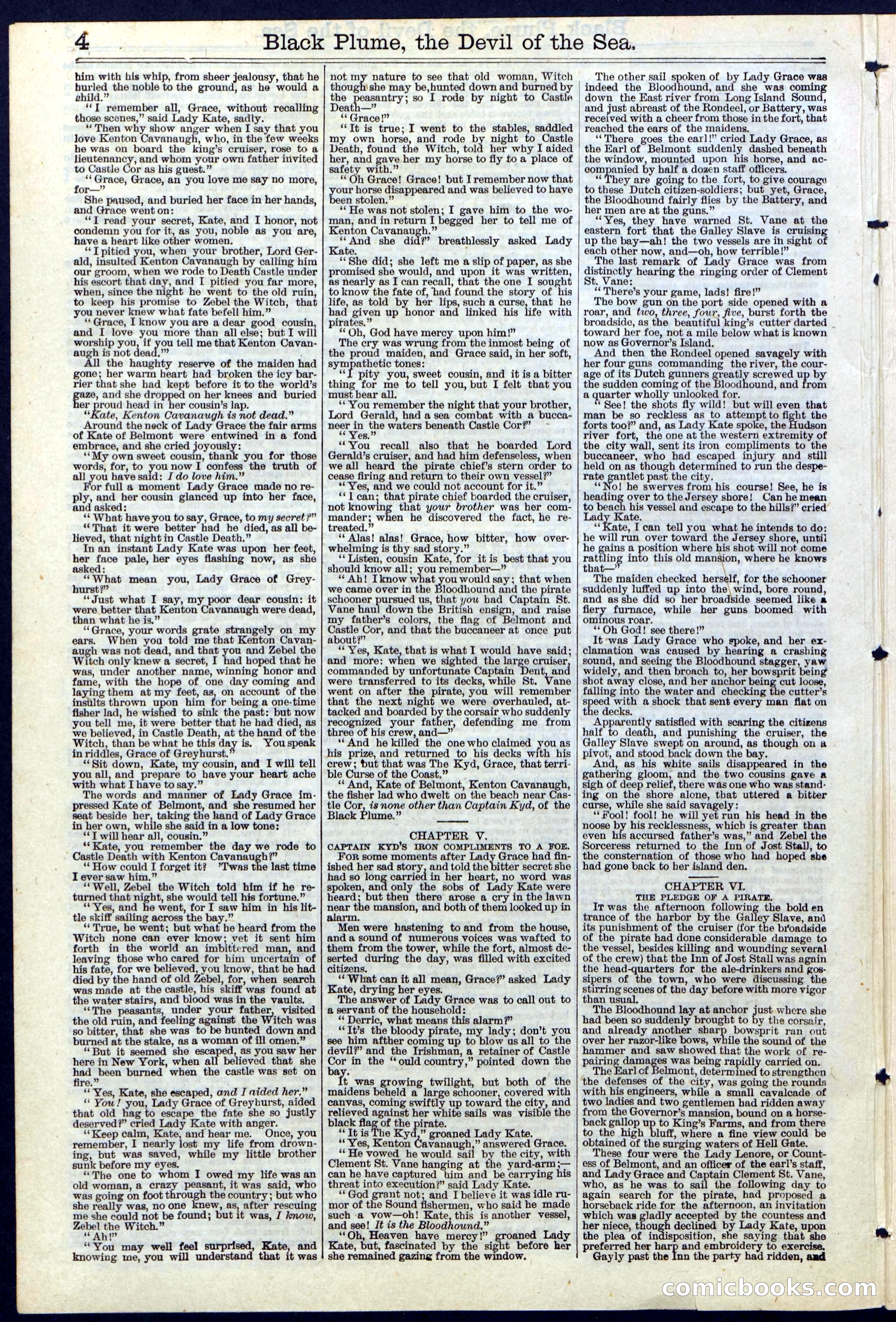 Black Plume, the Devil of the Sea; or, The Sorceress of Hell Gate — page 4 of 24