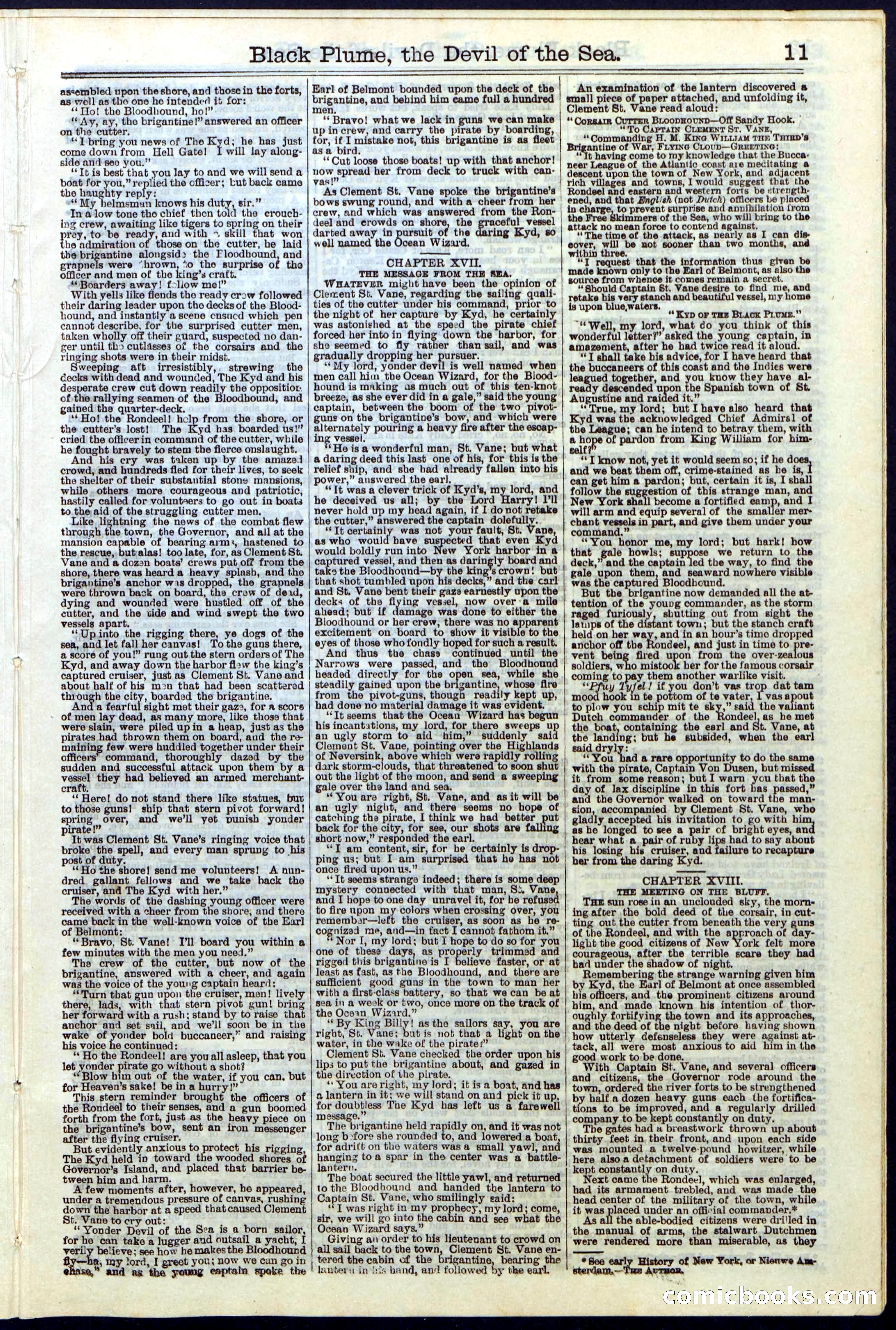Black Plume, the Devil of the Sea; or, The Sorceress of Hell Gate — page 11 of 24