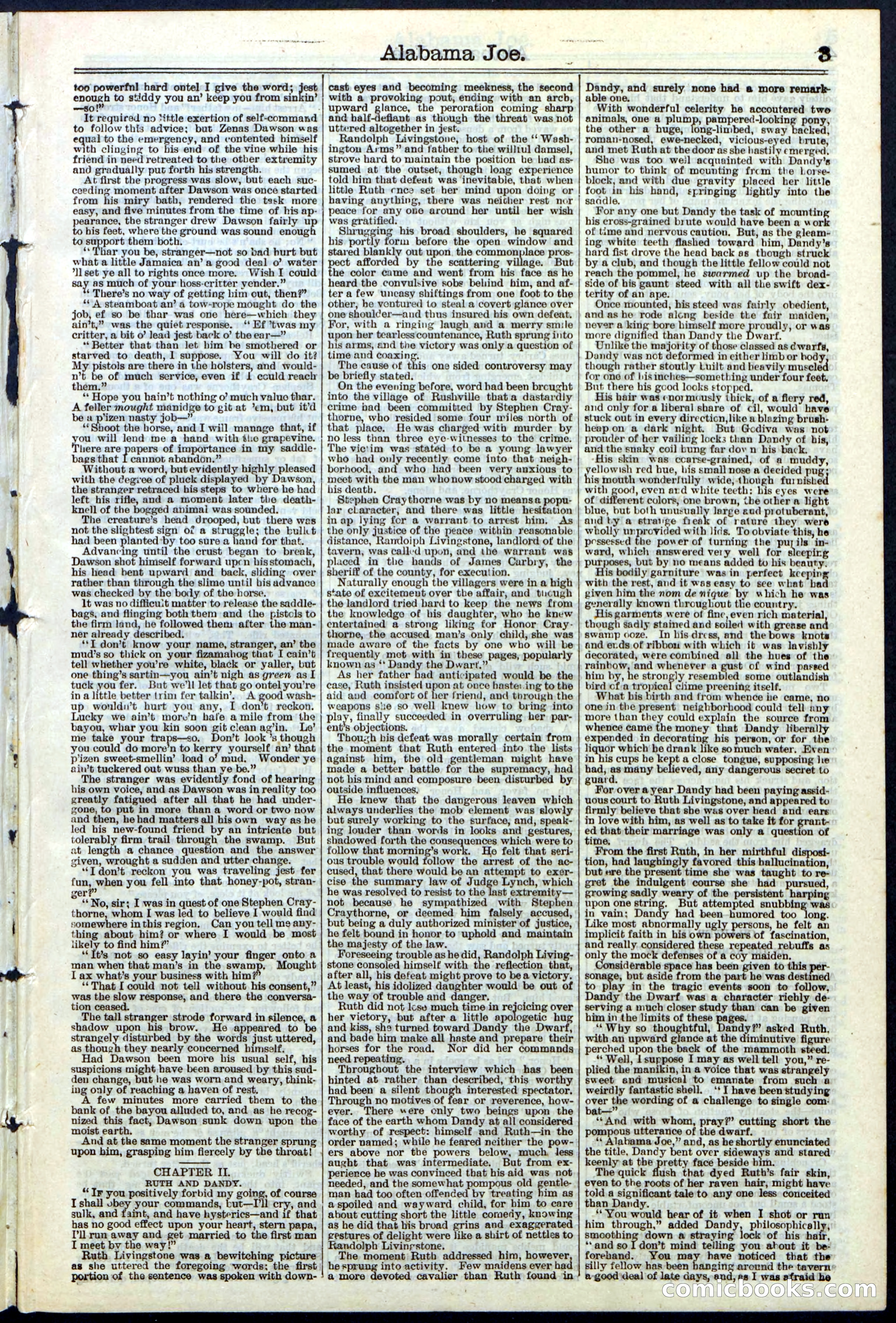 Alabama Joe; or, The Yazoo Man-Hunters — page 3 of 32