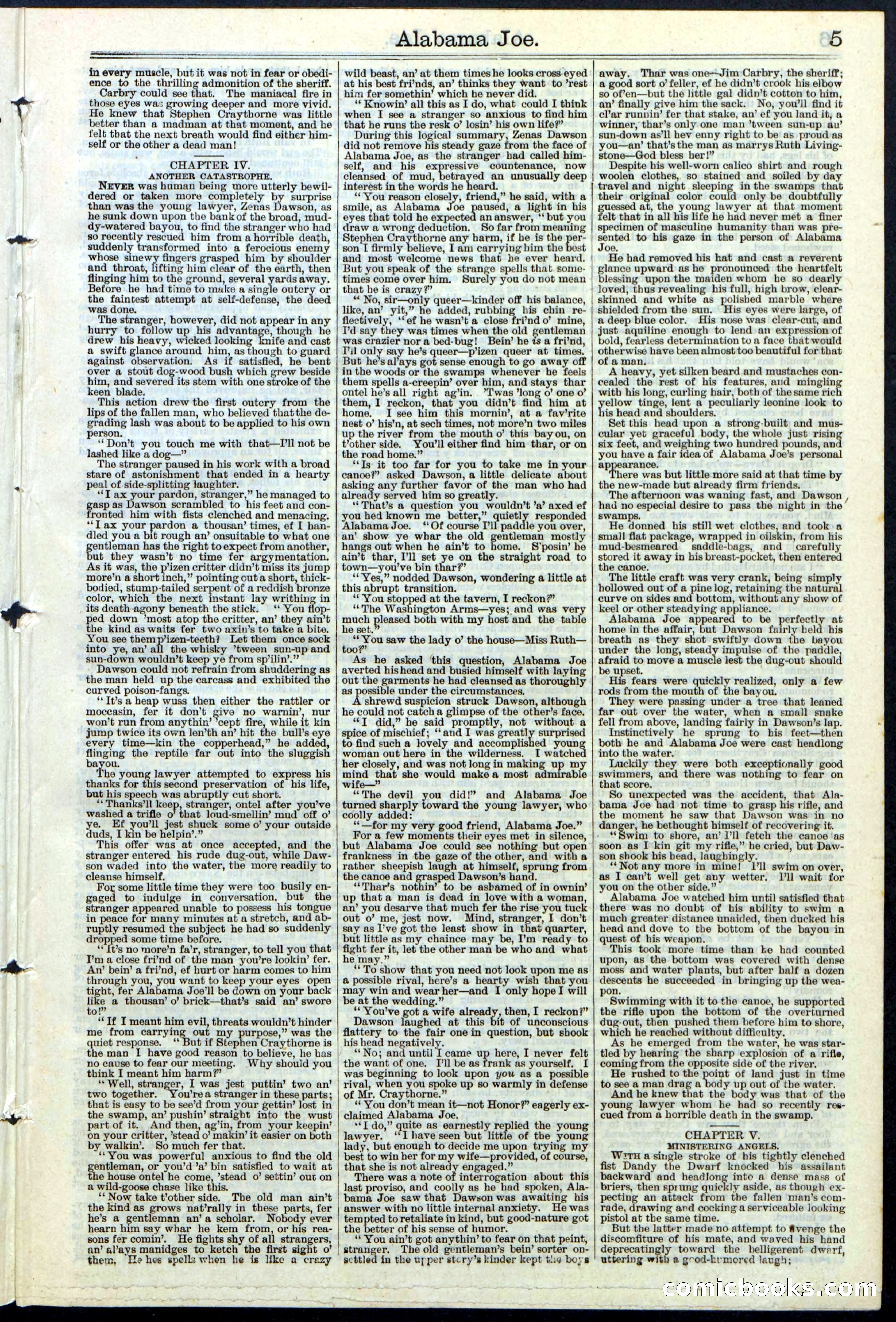 Alabama Joe; or, The Yazoo Man-Hunters — page 5 of 32