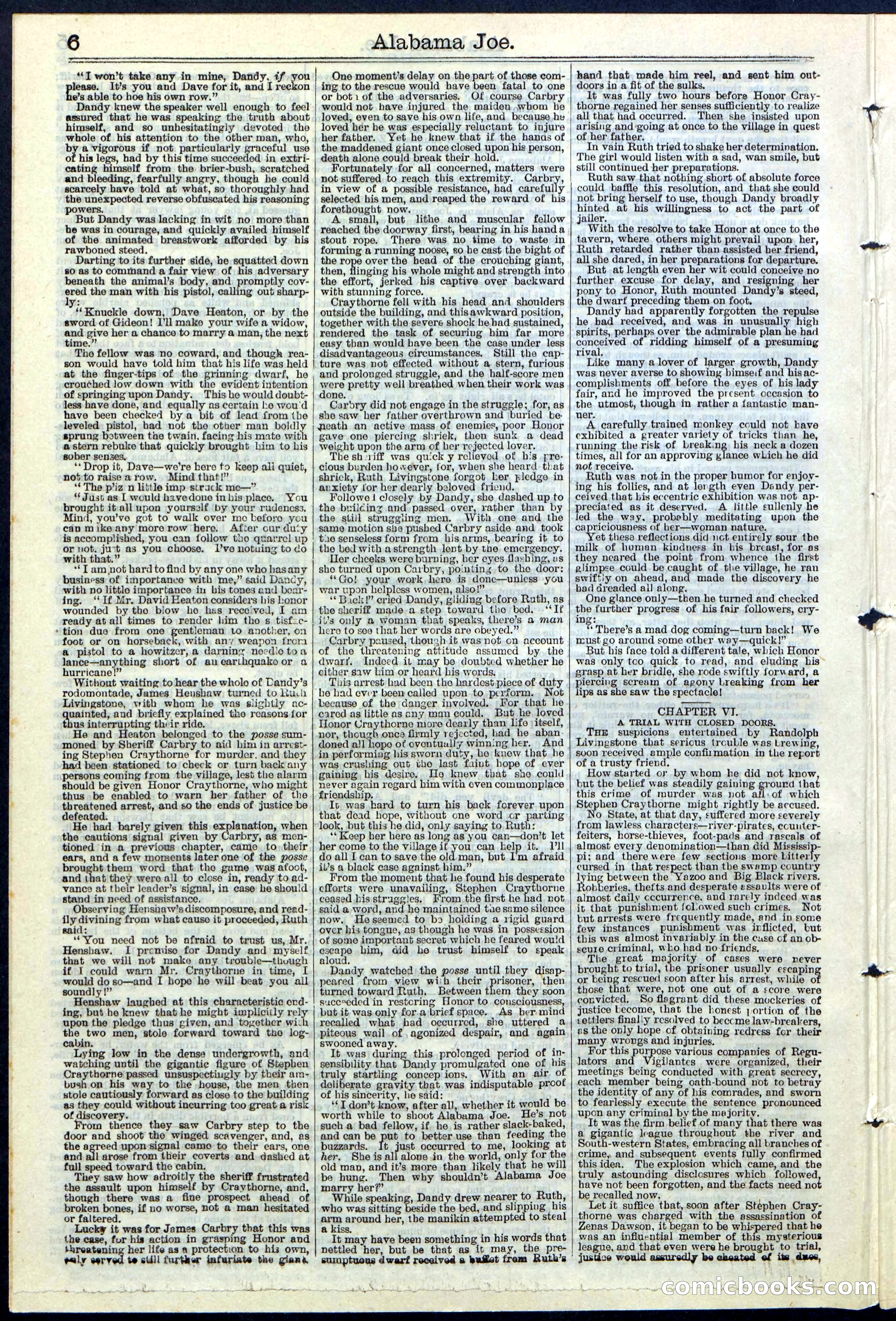 Alabama Joe; or, The Yazoo Man-Hunters — page 6 of 32