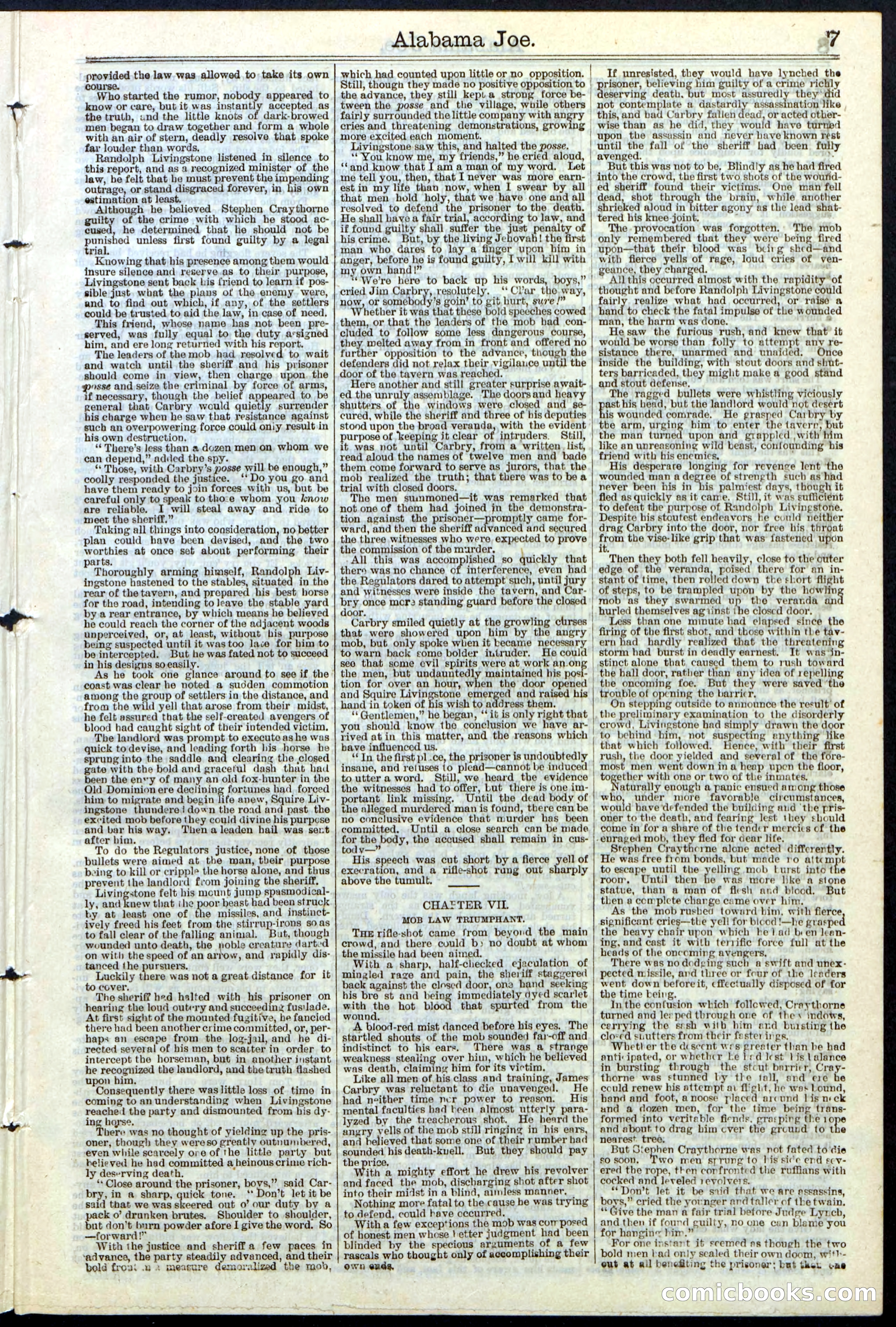 Alabama Joe; or, The Yazoo Man-Hunters — page 7 of 32