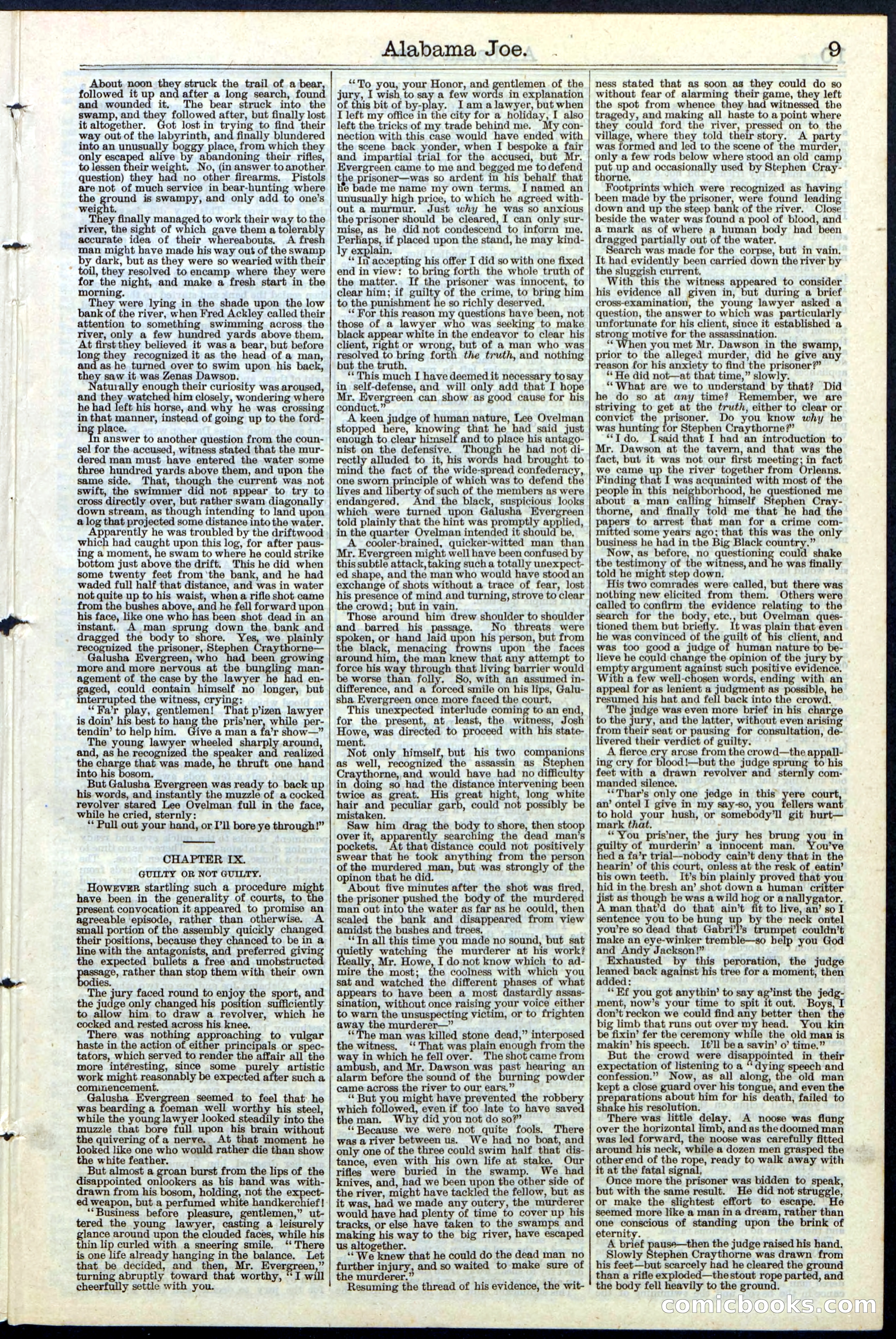 Alabama Joe; or, The Yazoo Man-Hunters — page 9 of 32