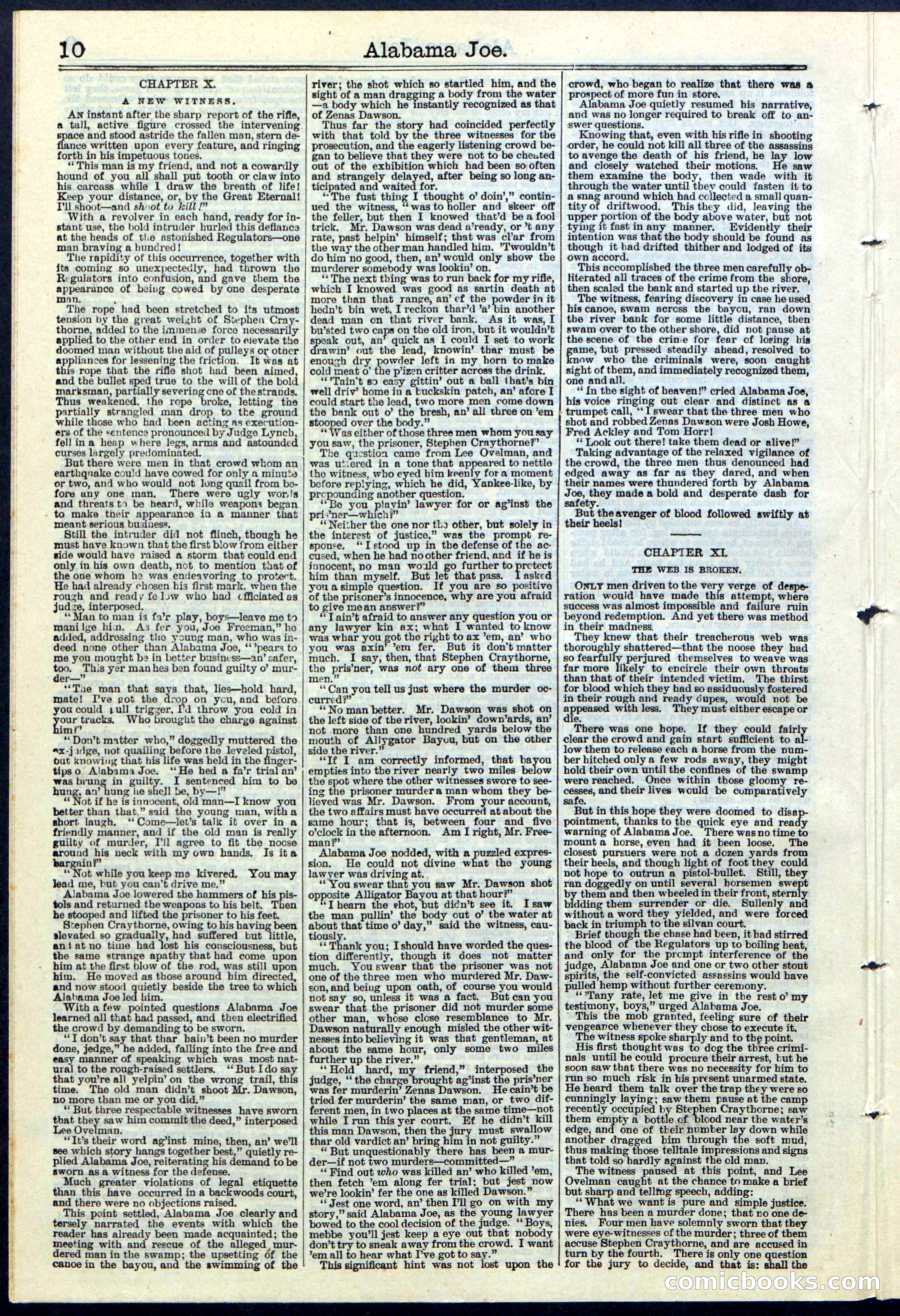 Alabama Joe; or, The Yazoo Man-Hunters — page 10 of 32