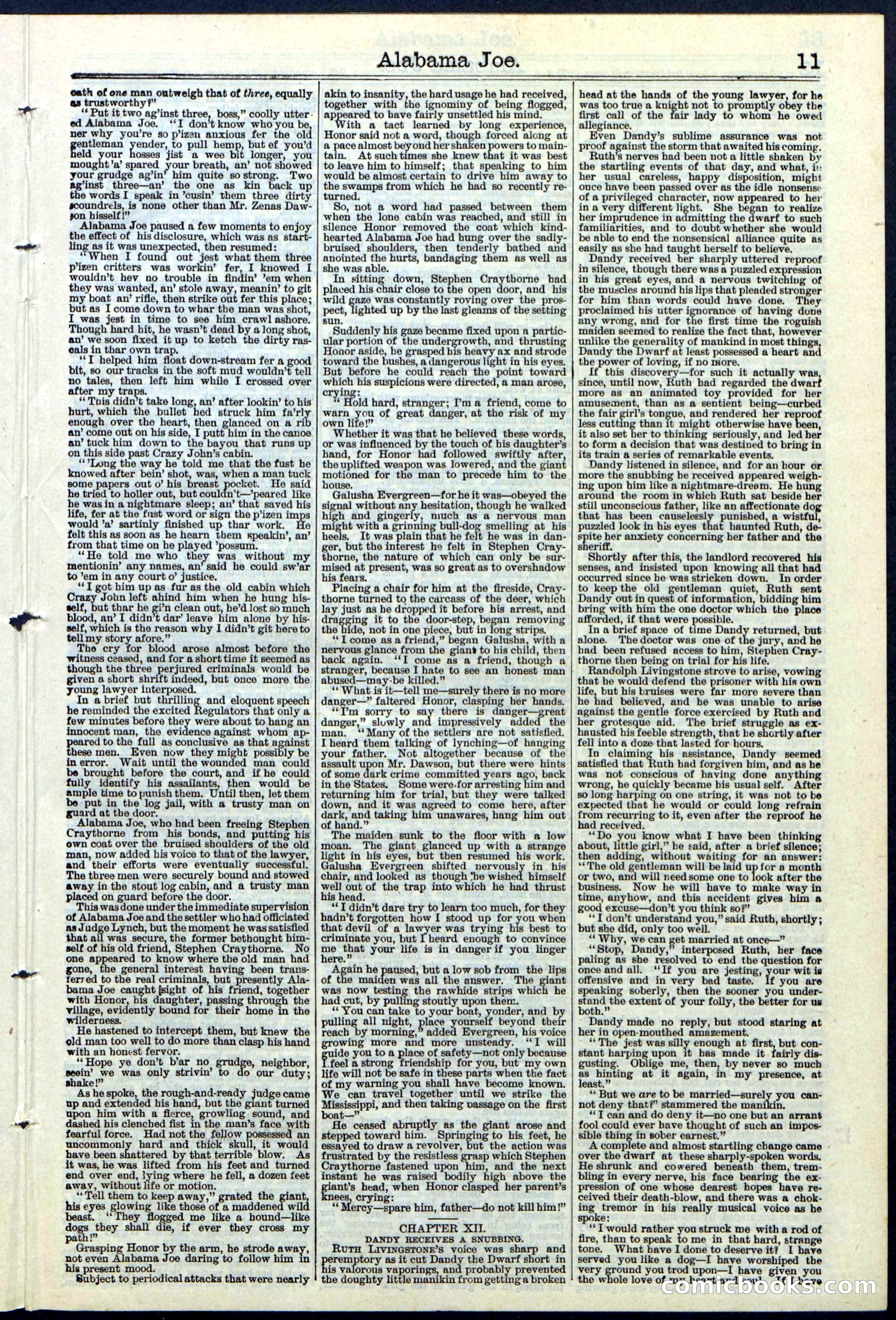 Alabama Joe; or, The Yazoo Man-Hunters — page 11 of 32