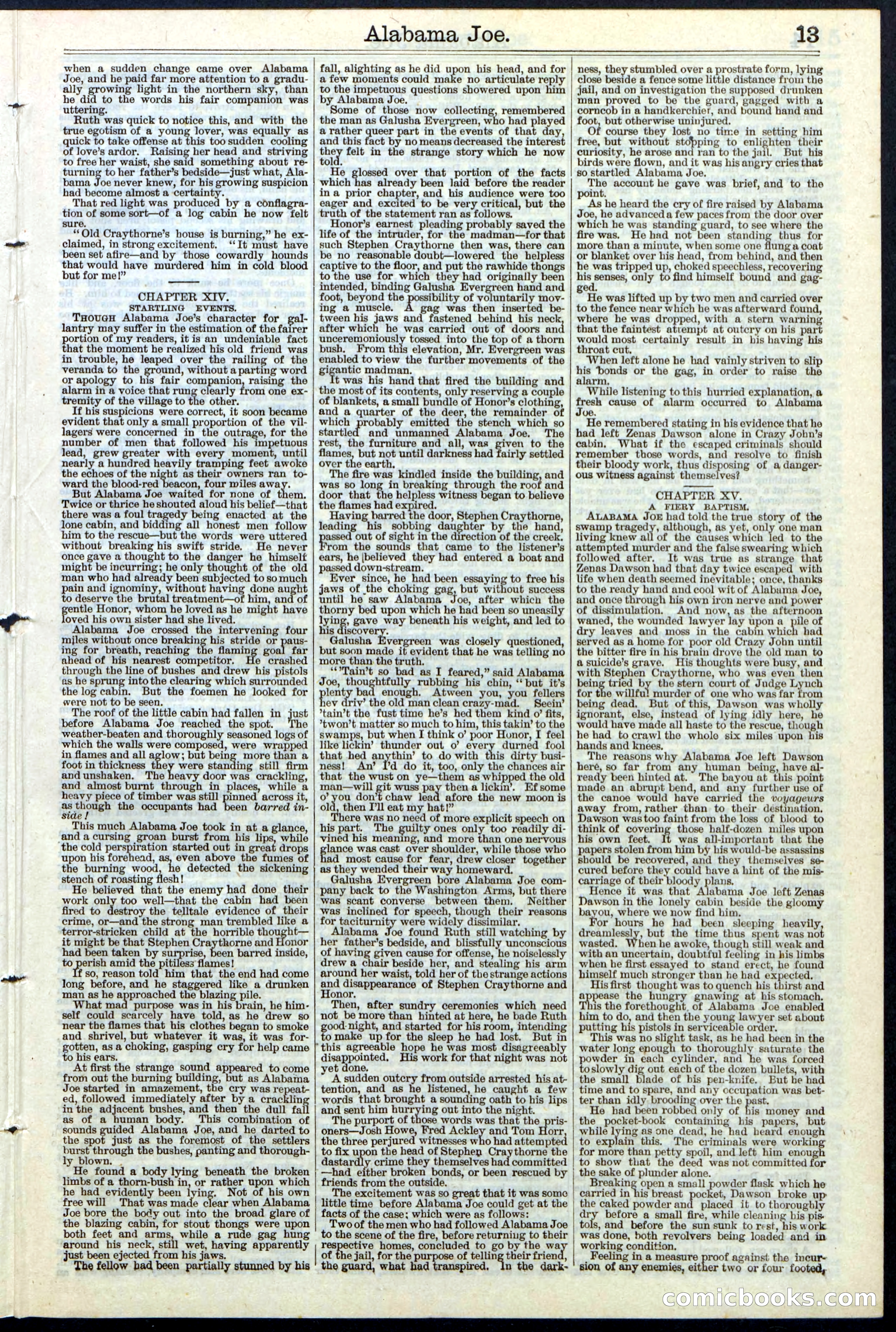 Alabama Joe; or, The Yazoo Man-Hunters — page 13 of 32