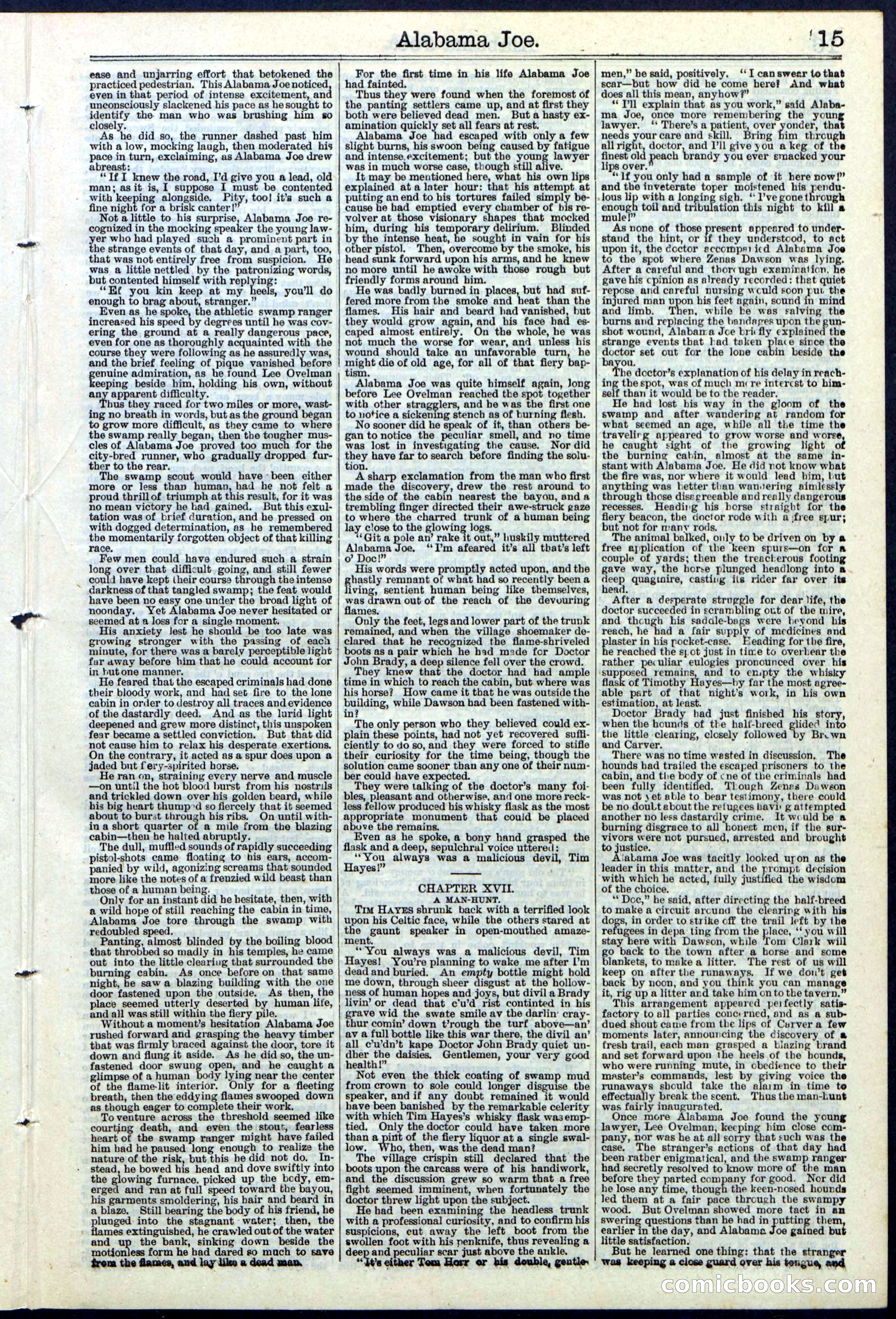Alabama Joe; or, The Yazoo Man-Hunters — page 15 of 32