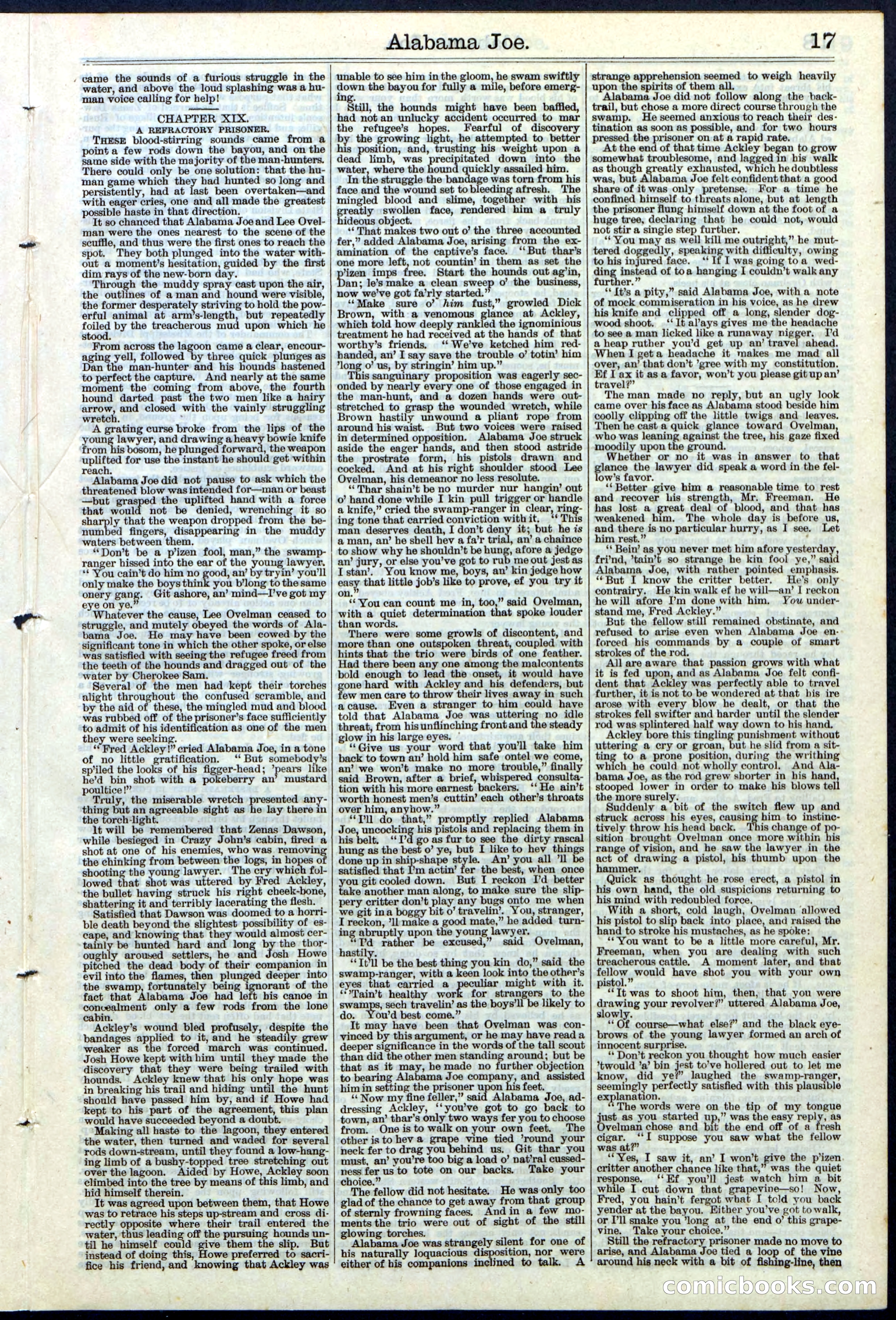 Alabama Joe; or, The Yazoo Man-Hunters — page 17 of 32