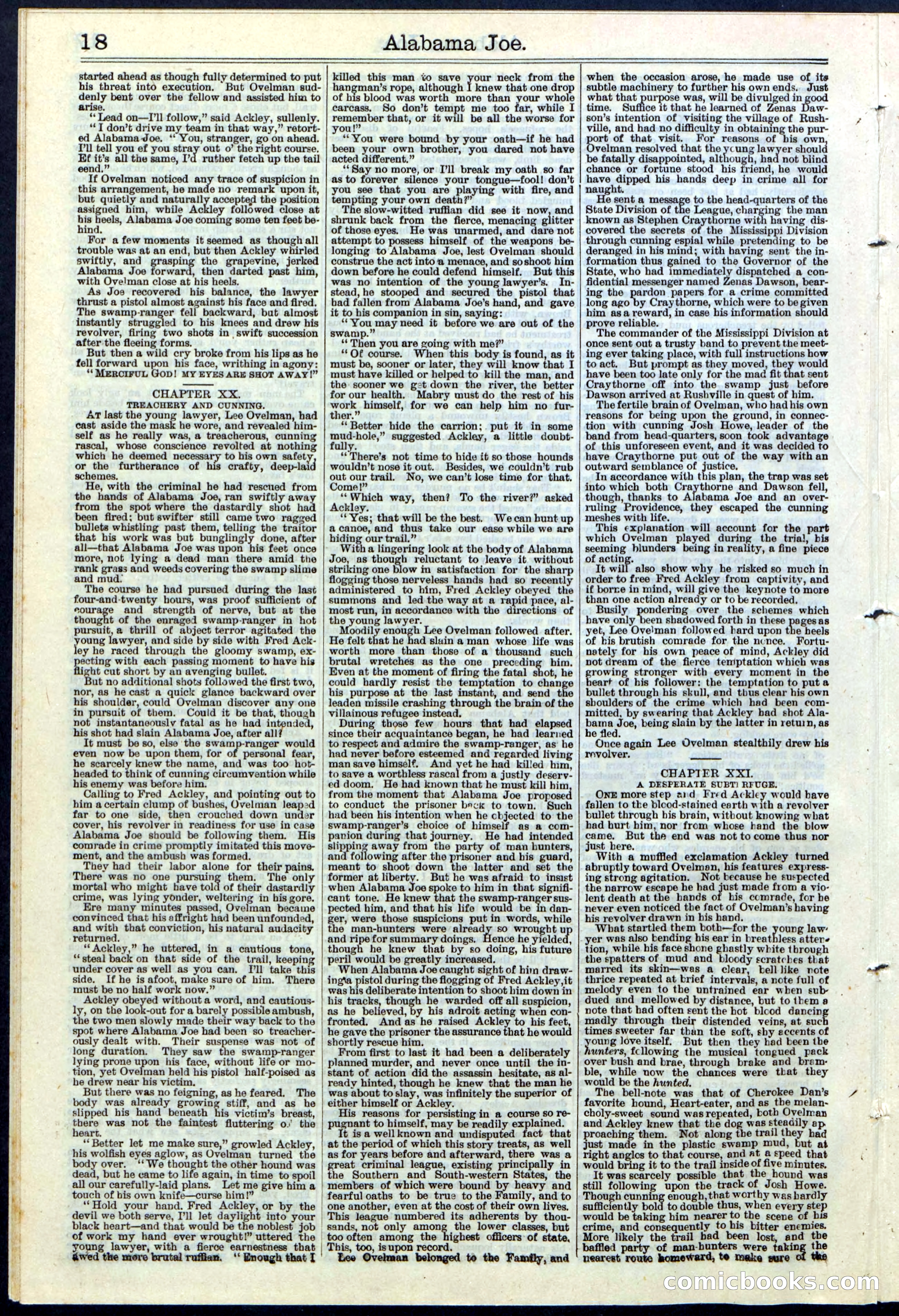 Alabama Joe; or, The Yazoo Man-Hunters — page 18 of 32