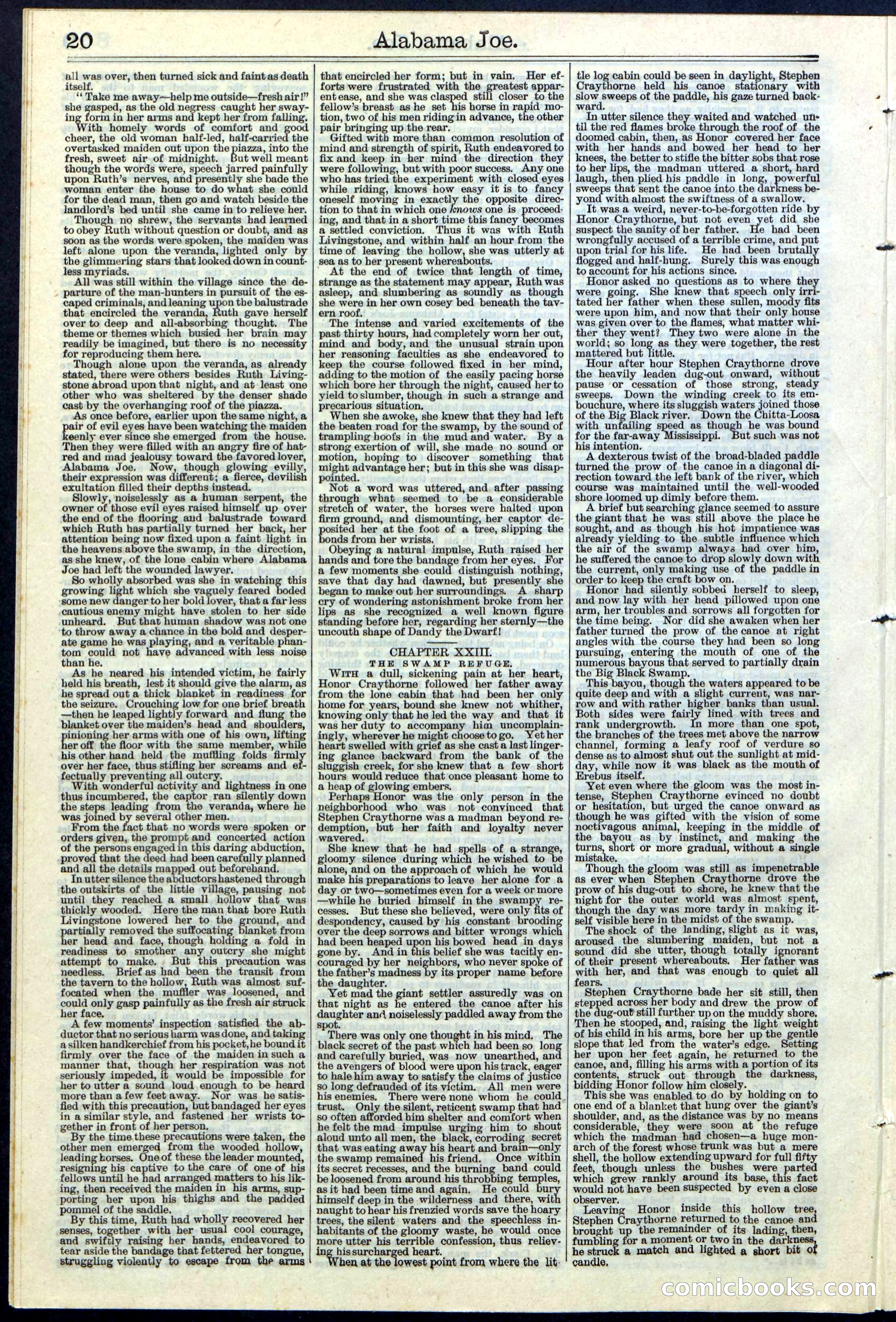 Alabama Joe; or, The Yazoo Man-Hunters — page 20 of 32