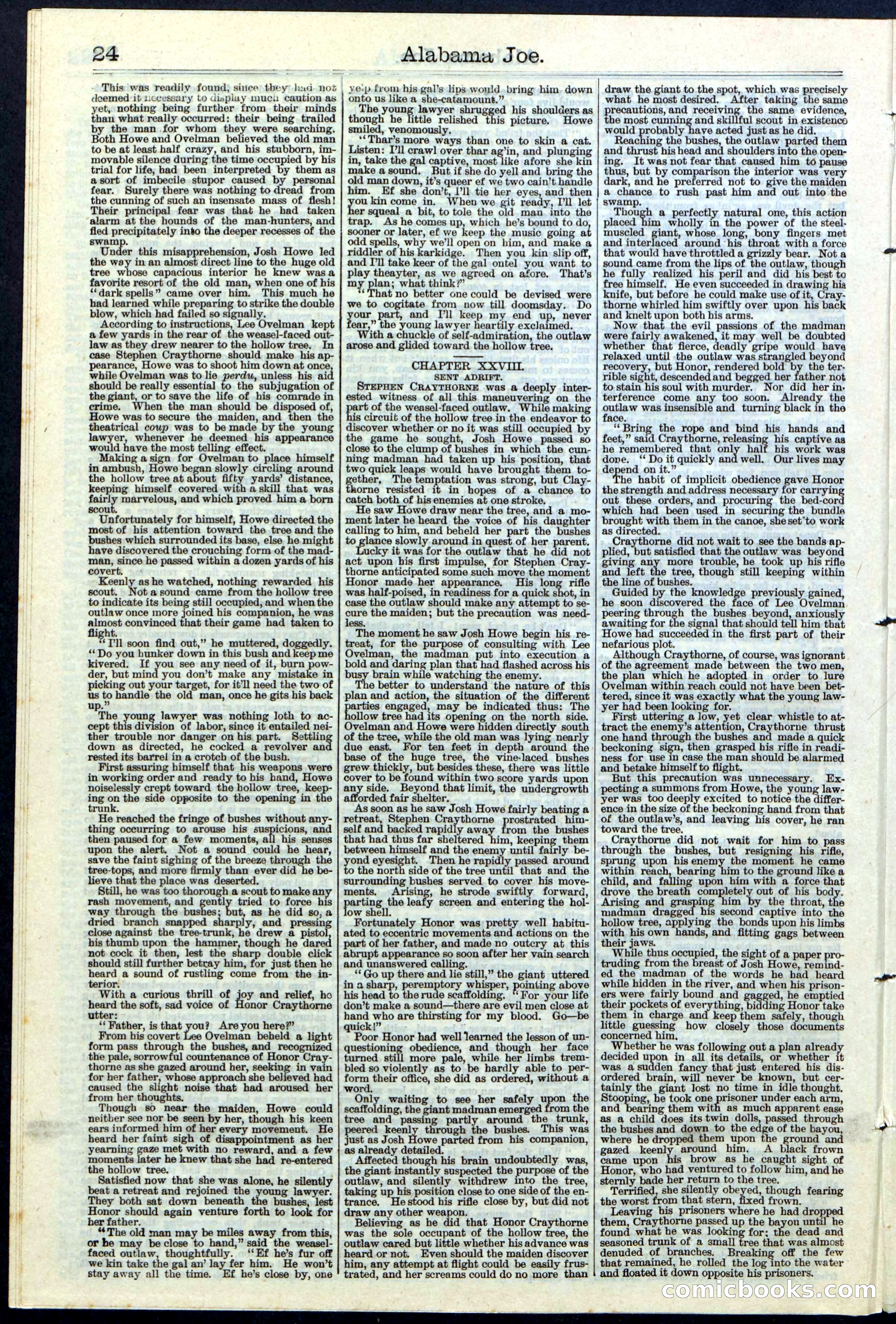 Alabama Joe; or, The Yazoo Man-Hunters — page 24 of 32