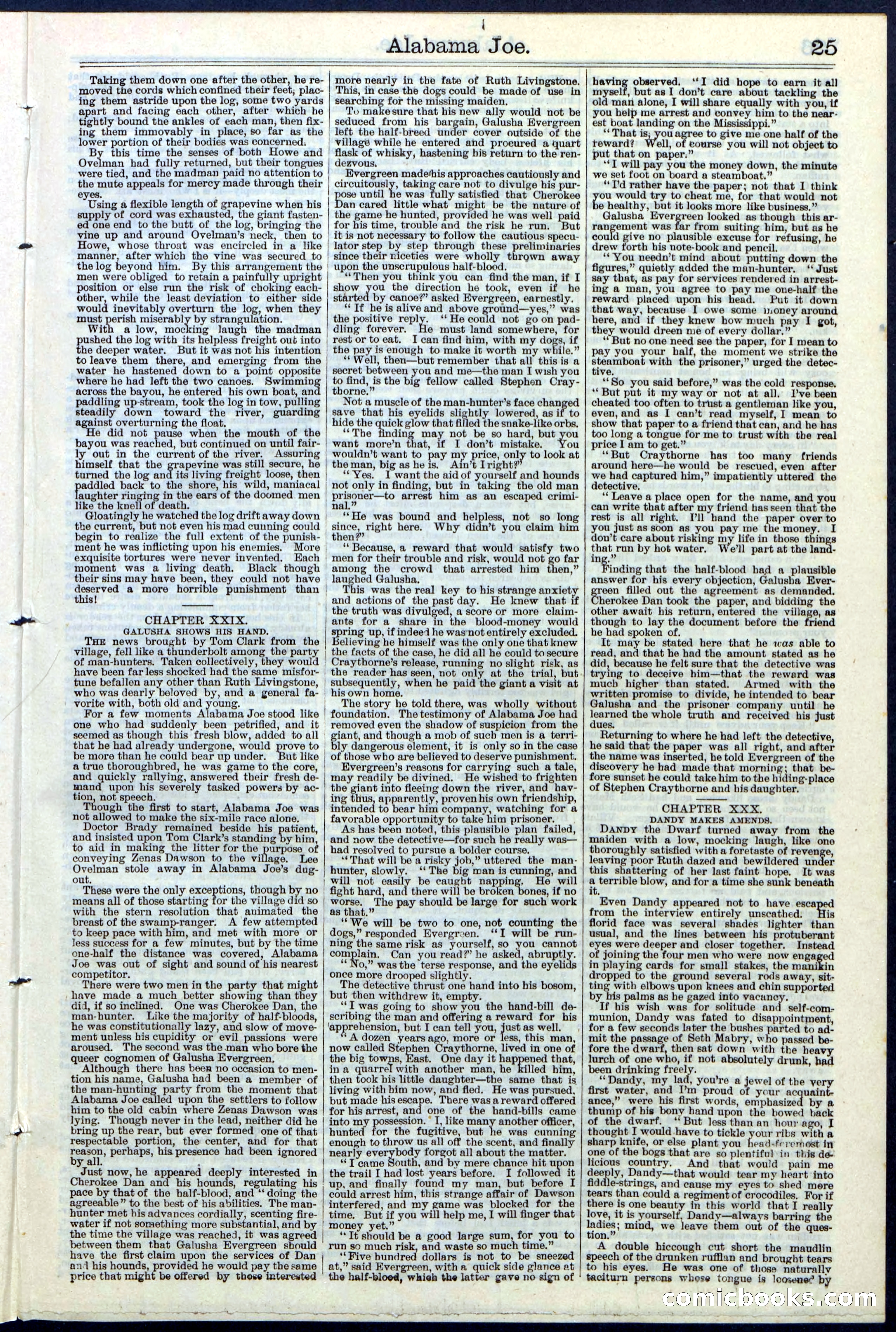 Alabama Joe; or, The Yazoo Man-Hunters — page 25 of 32