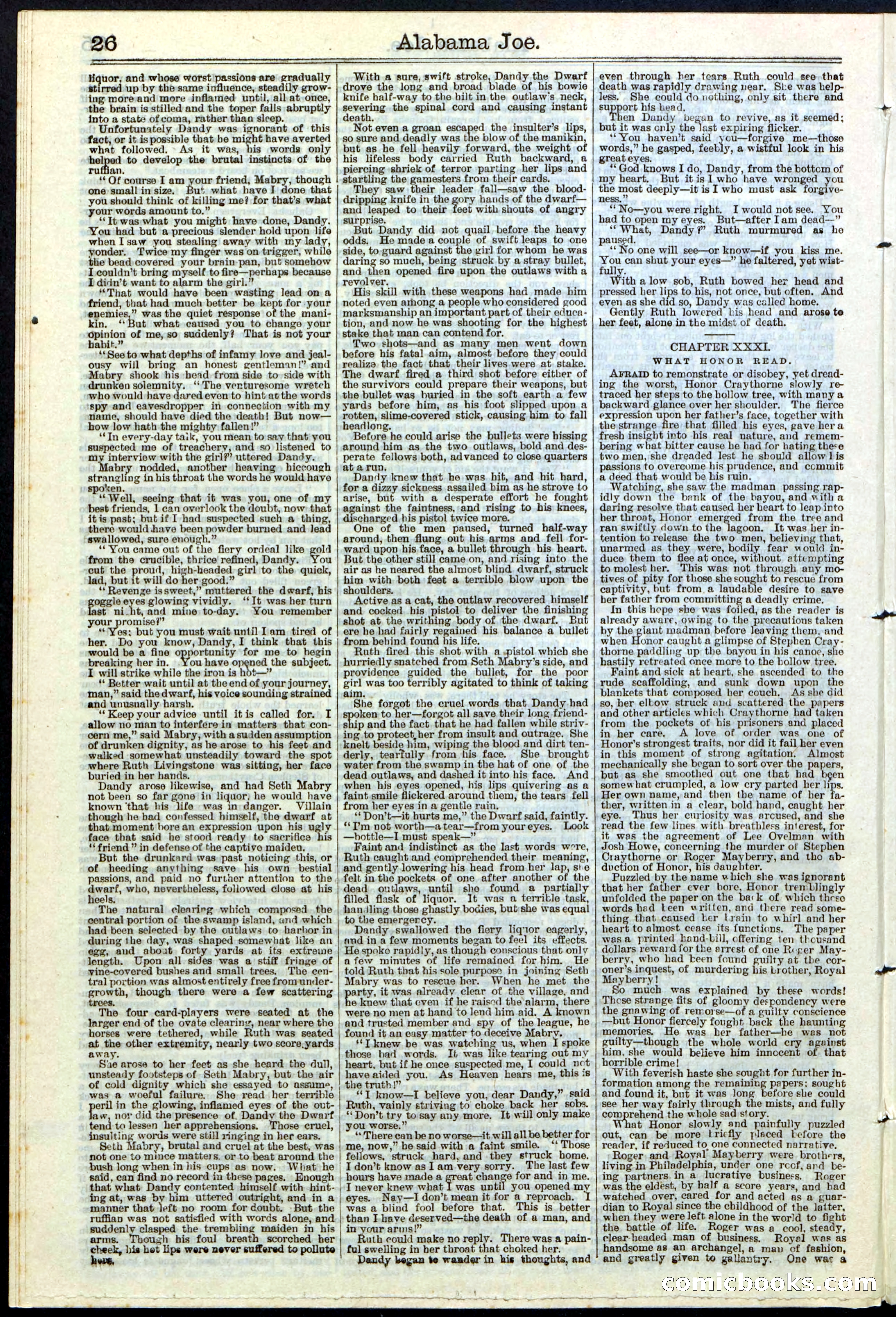 Alabama Joe; or, The Yazoo Man-Hunters — page 26 of 32