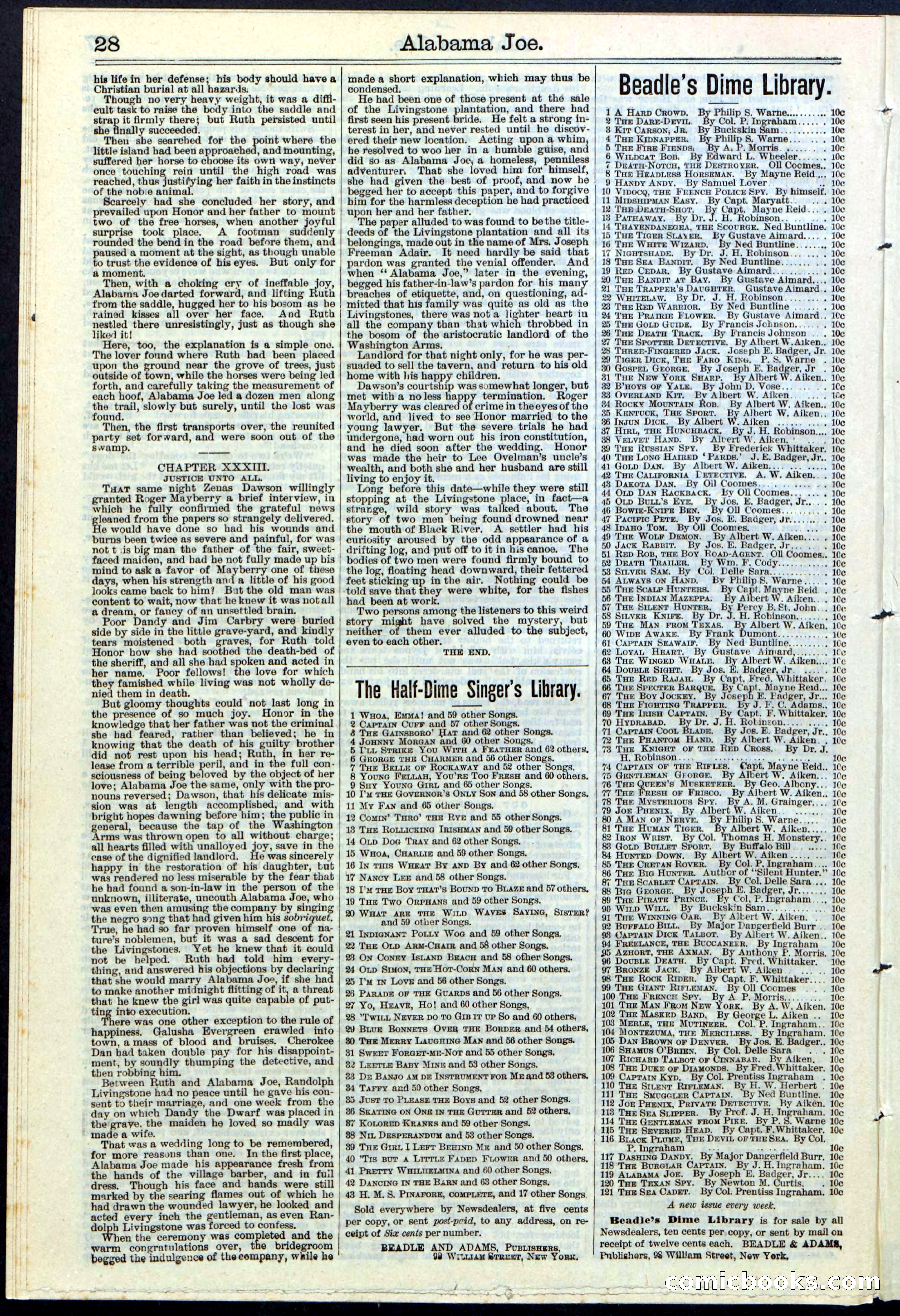 Alabama Joe; or, The Yazoo Man-Hunters — page 28 of 32