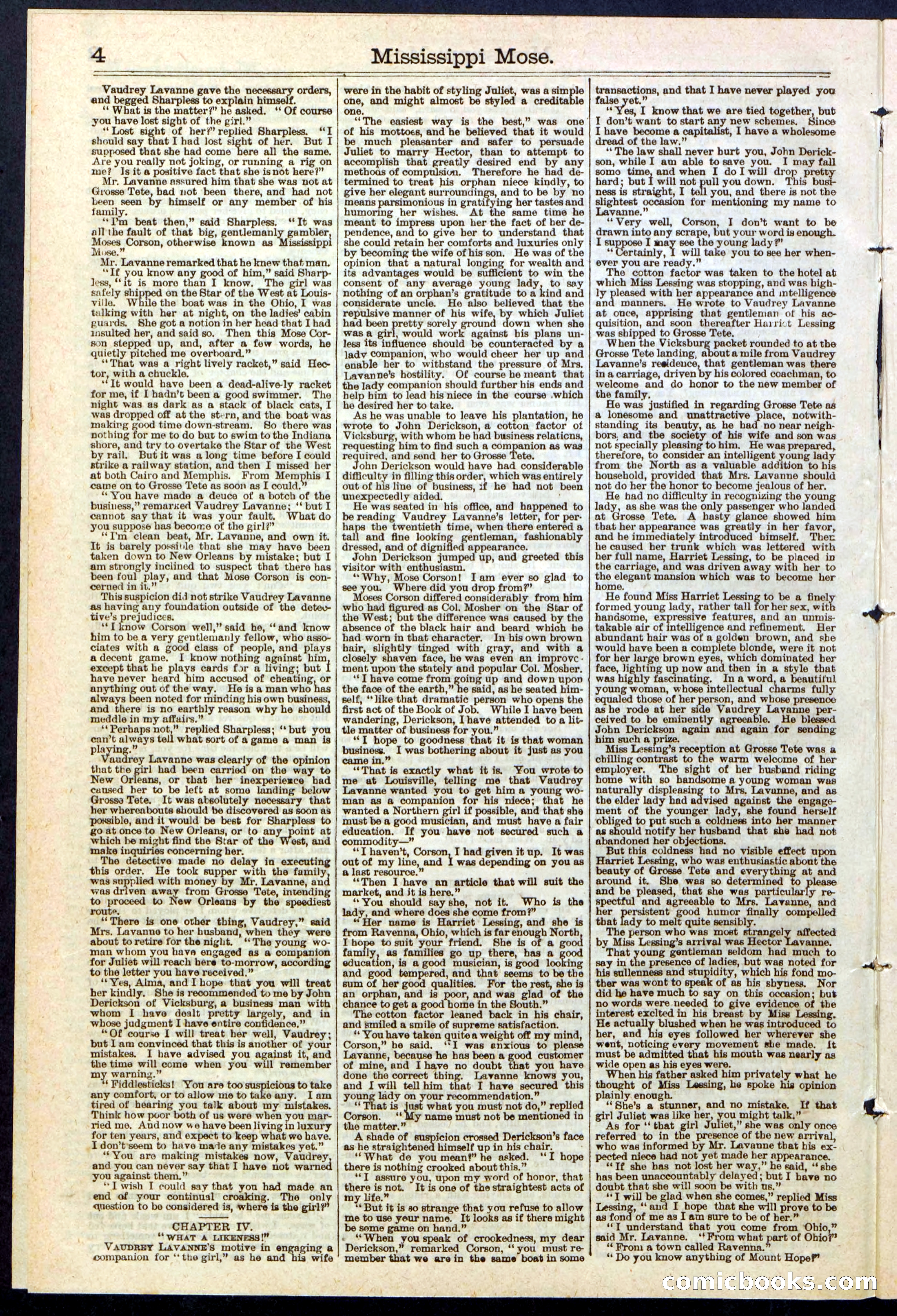 Mississippi Mose; or, A Strong Man's Sacrifice — page 4 of 24