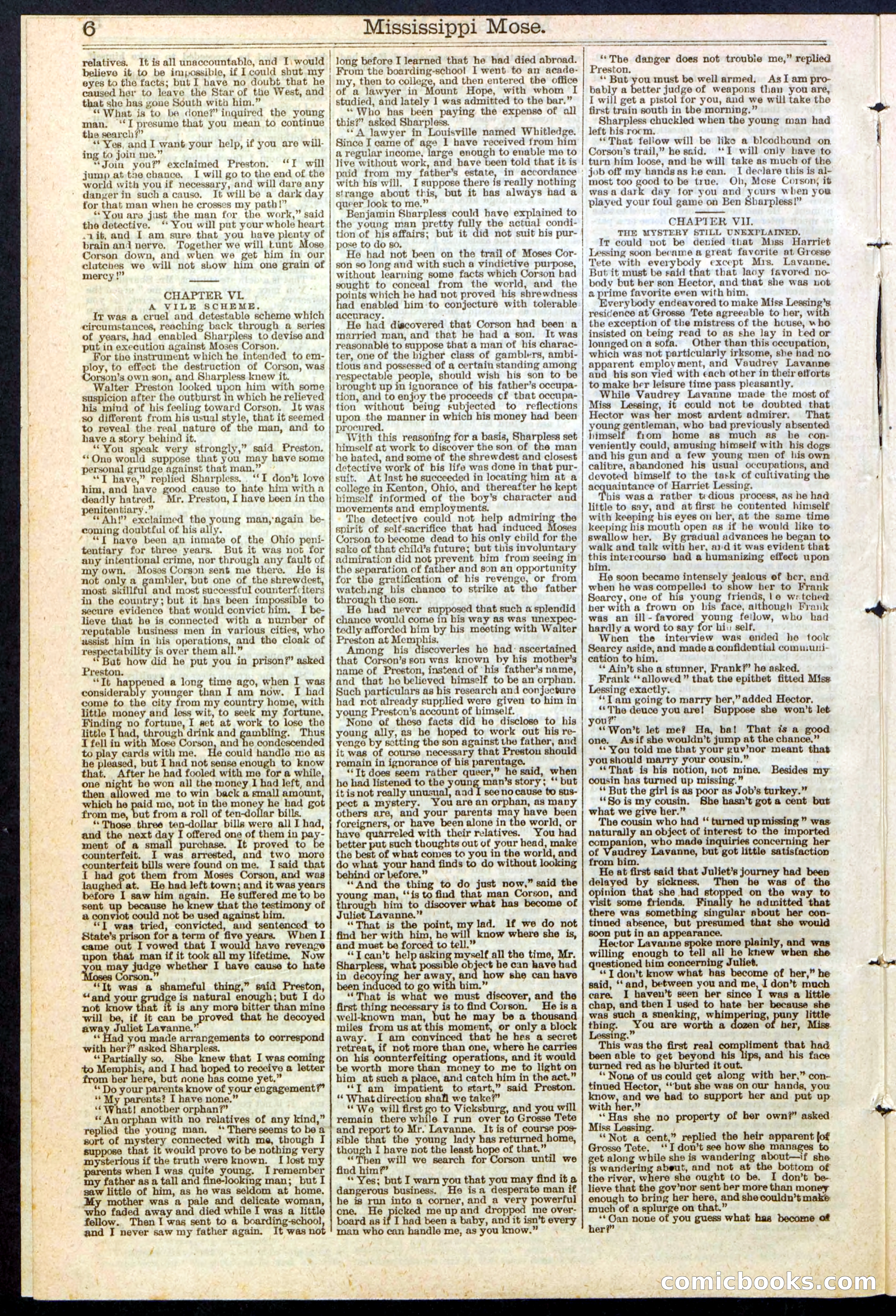 Mississippi Mose; or, A Strong Man's Sacrifice — page 6 of 24