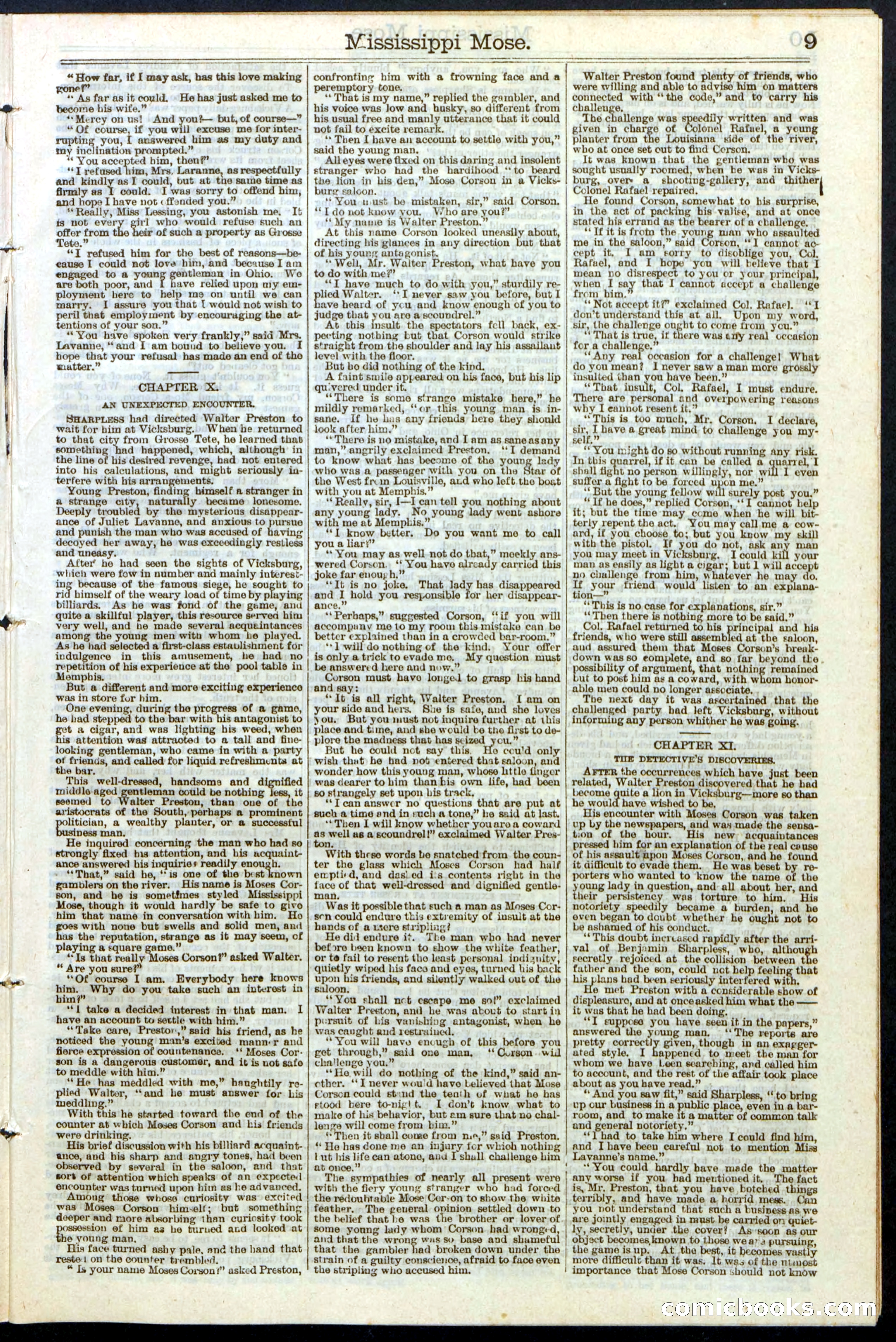 Mississippi Mose; or, A Strong Man's Sacrifice — page 9 of 24