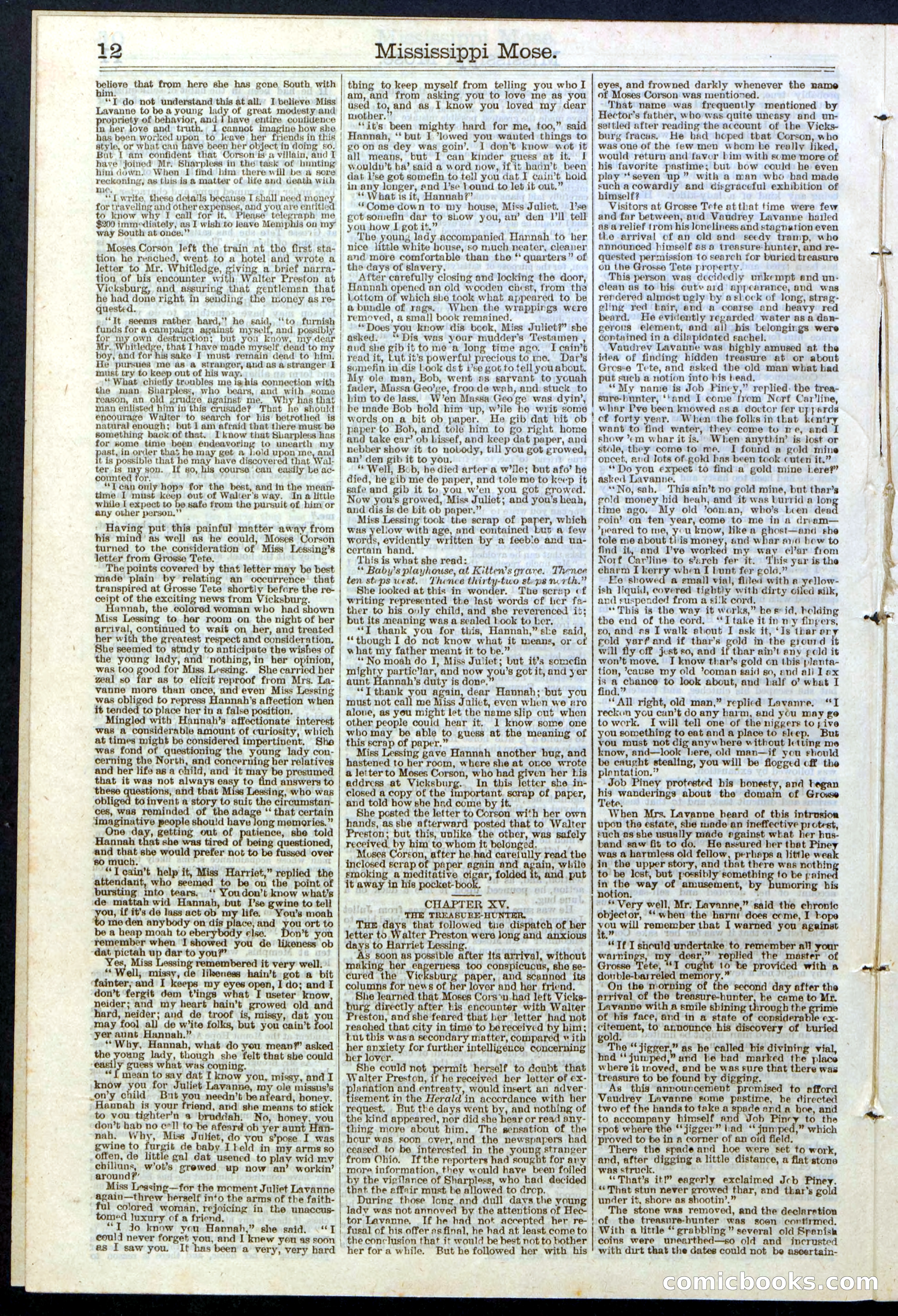 Mississippi Mose; or, A Strong Man's Sacrifice — page 12 of 24