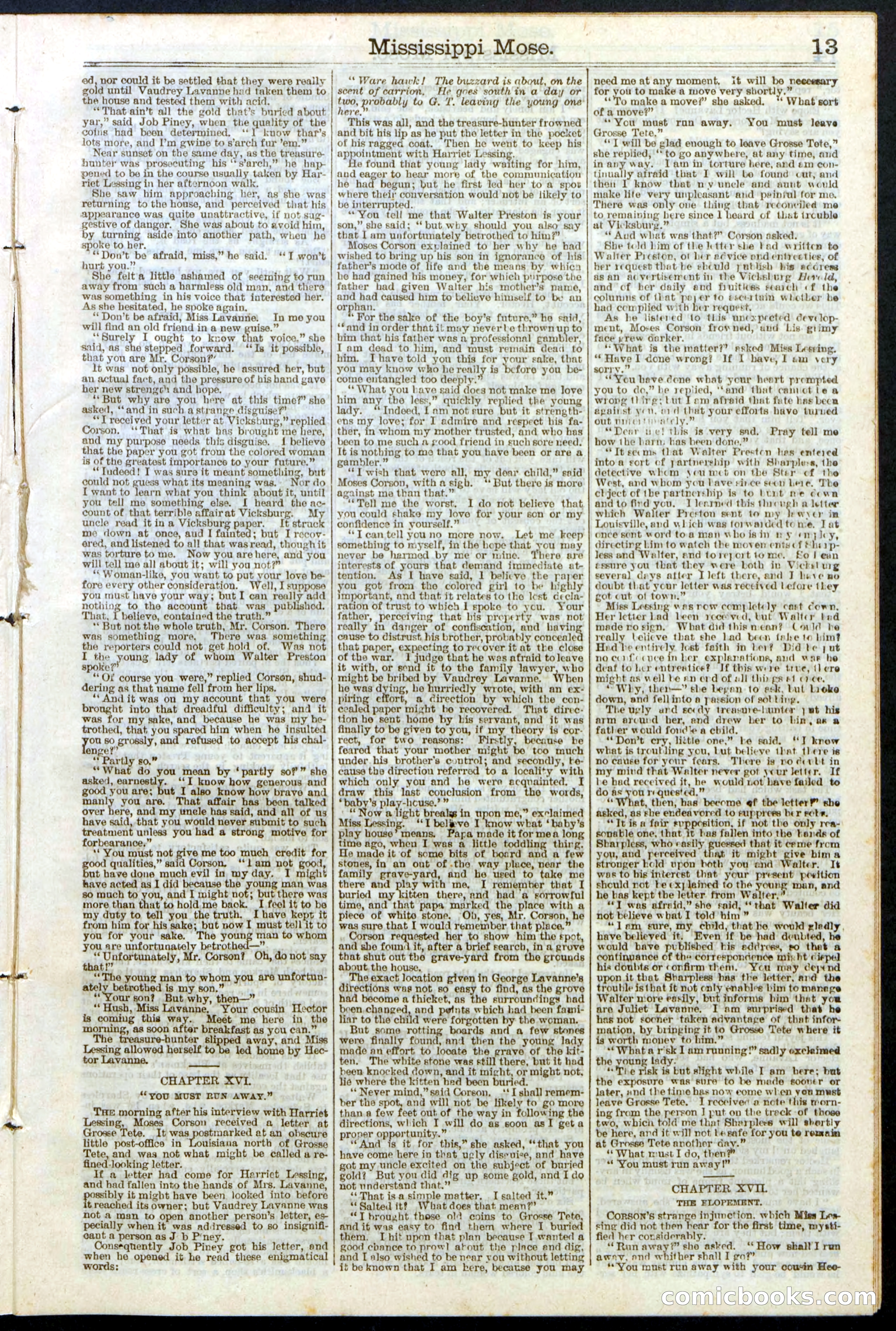 Mississippi Mose; or, A Strong Man's Sacrifice — page 13 of 24