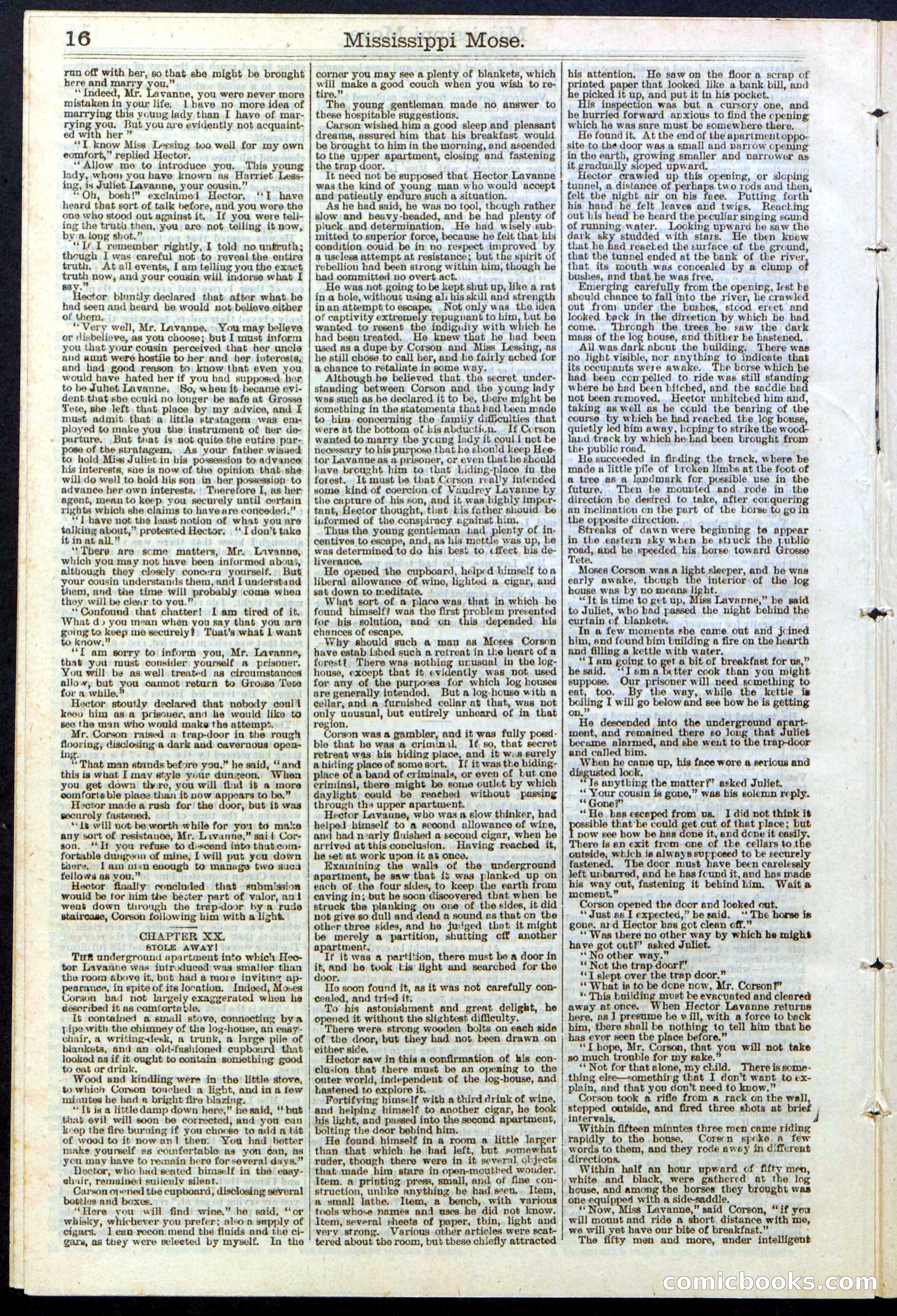Mississippi Mose; or, A Strong Man's Sacrifice — page 16 of 24