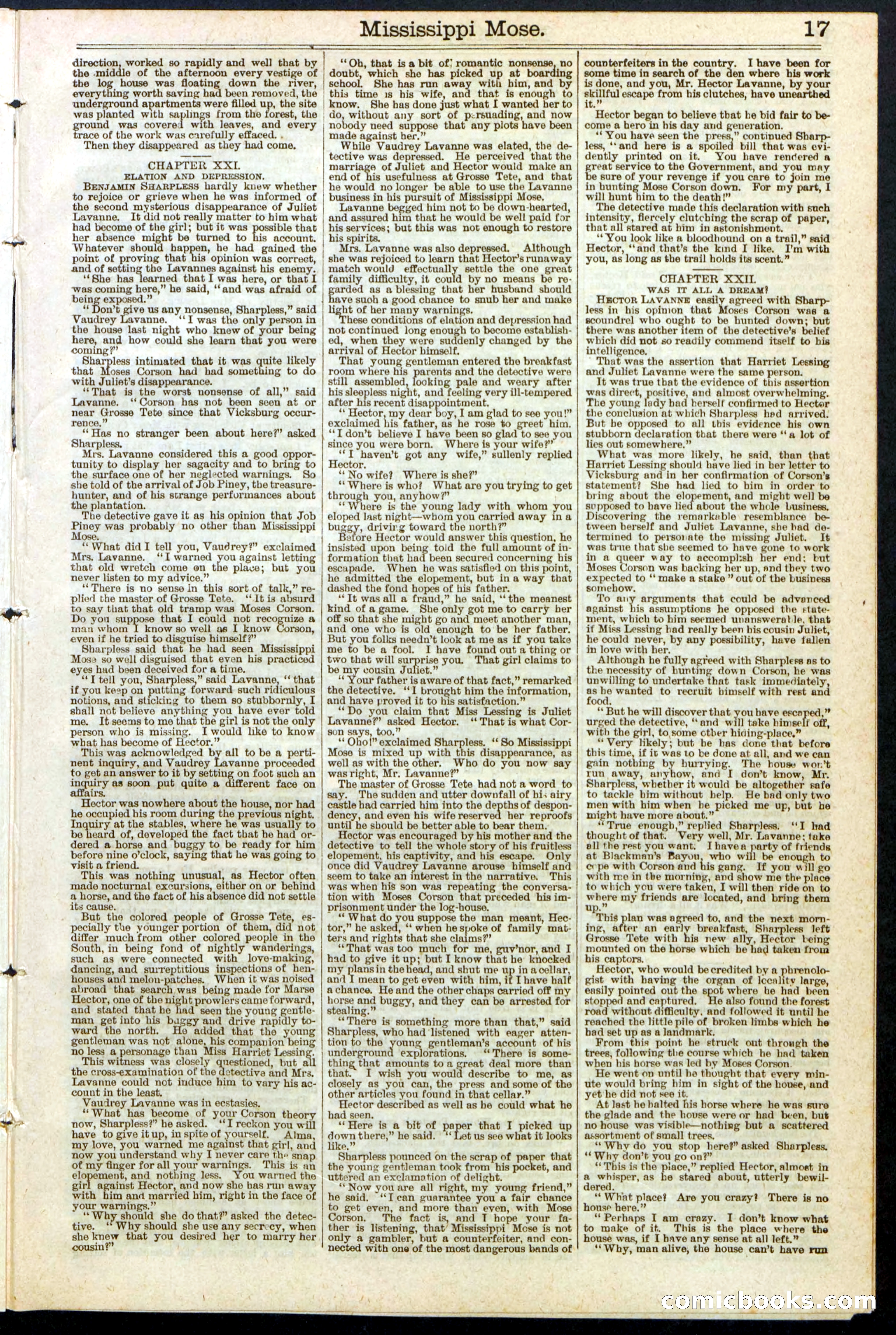 Mississippi Mose; or, A Strong Man's Sacrifice — page 17 of 24