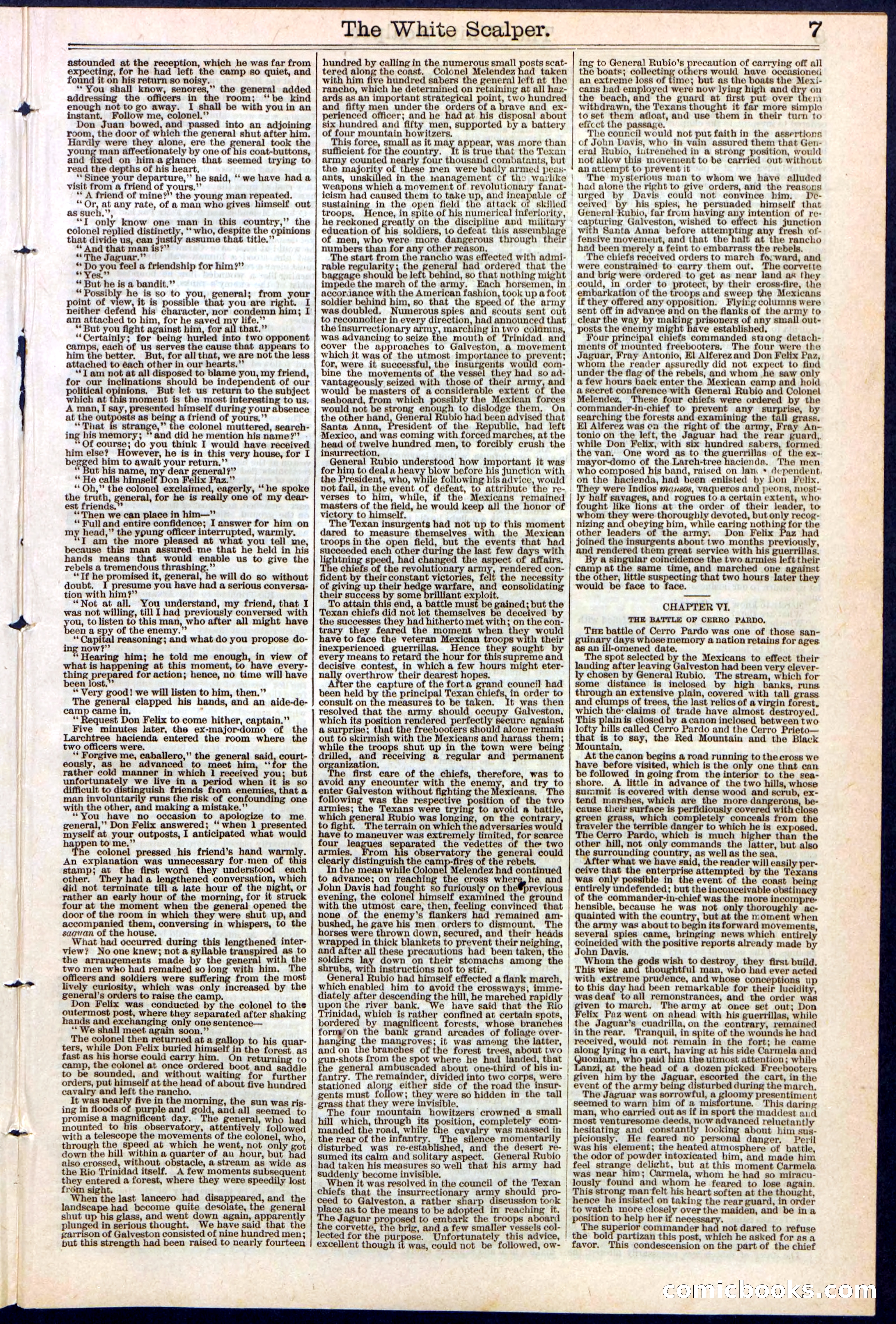 The White Scalper: A Story of the Texan War — page 7 of 32