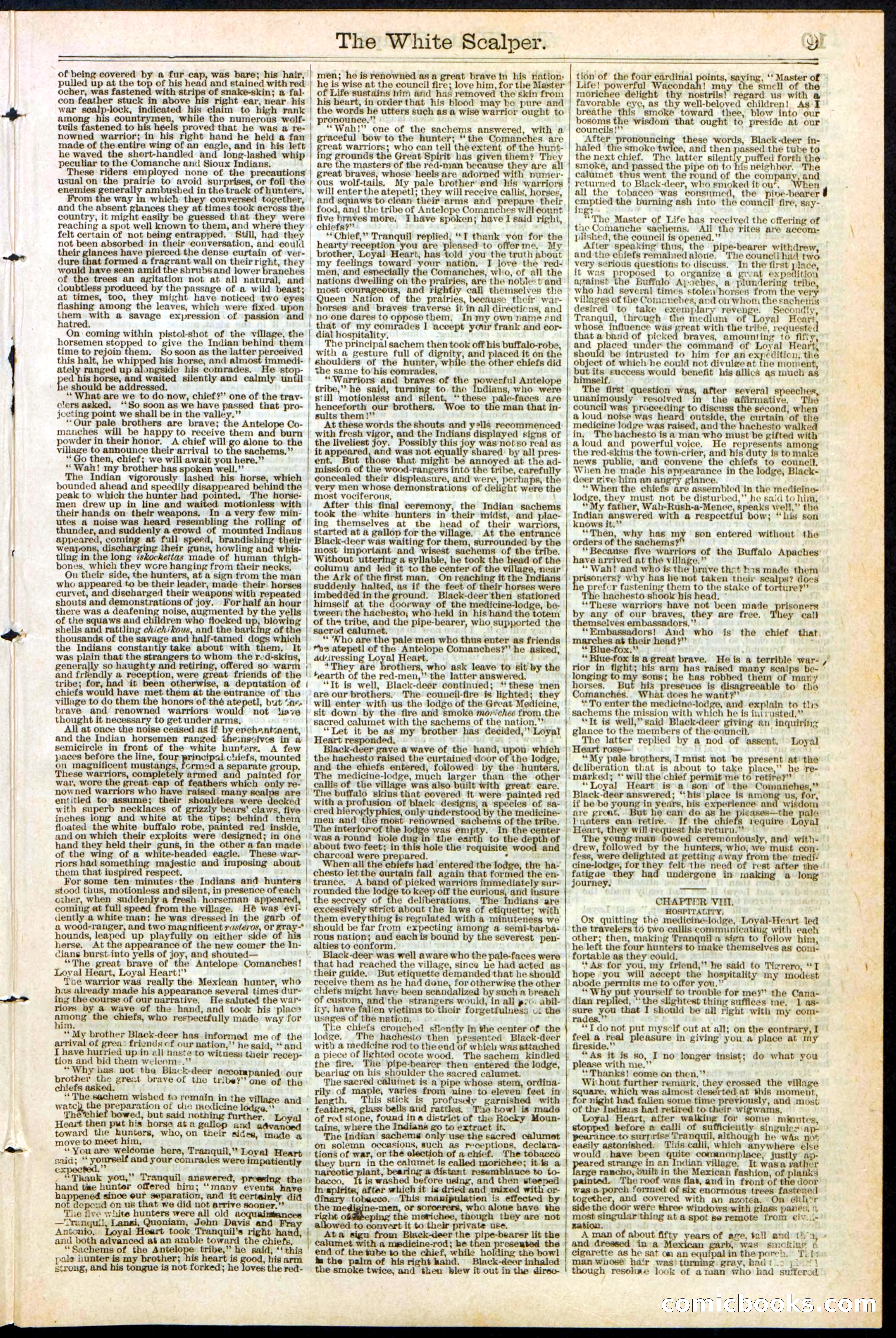 The White Scalper: A Story of the Texan War — page 9 of 32