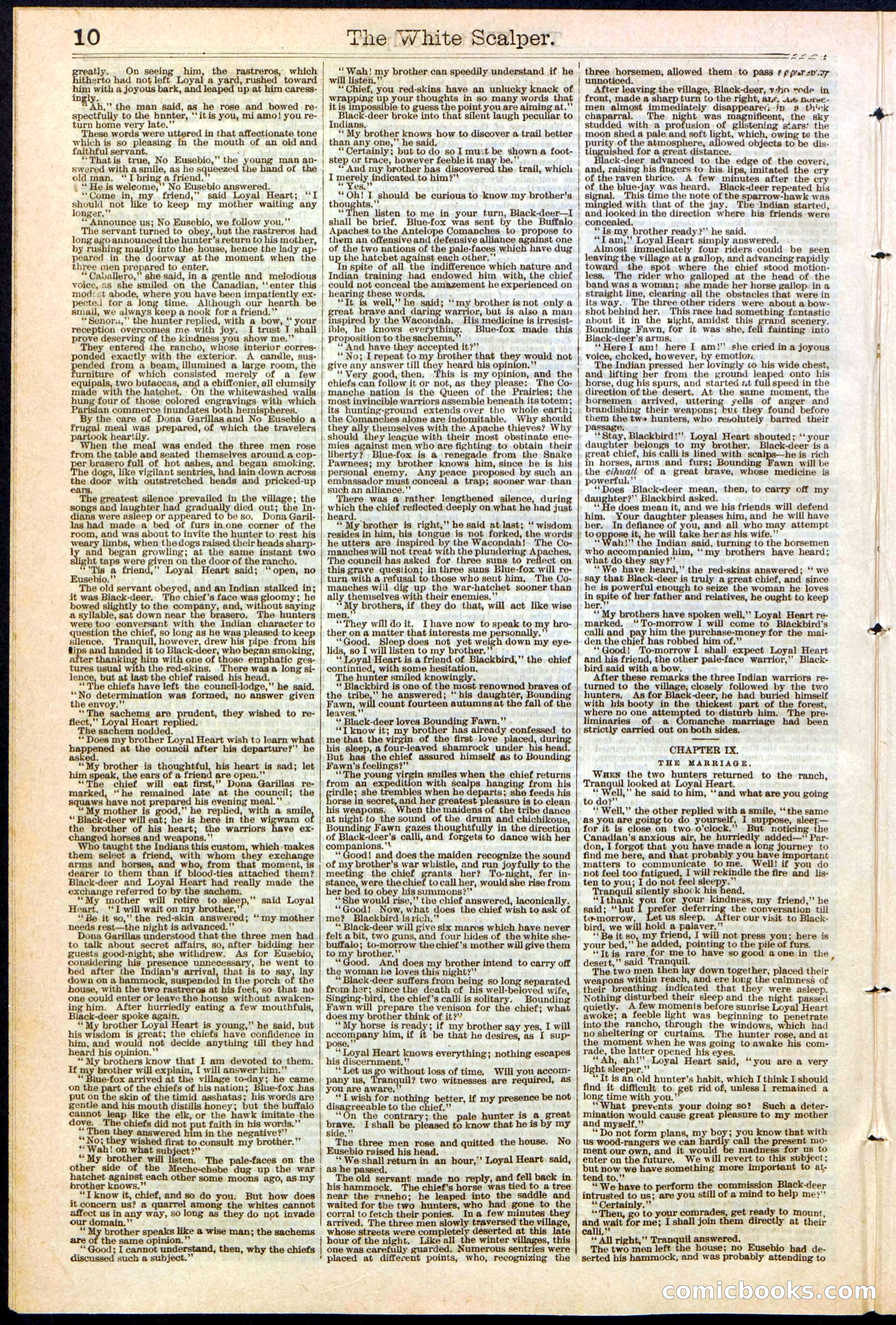 The White Scalper: A Story of the Texan War — page 10 of 32