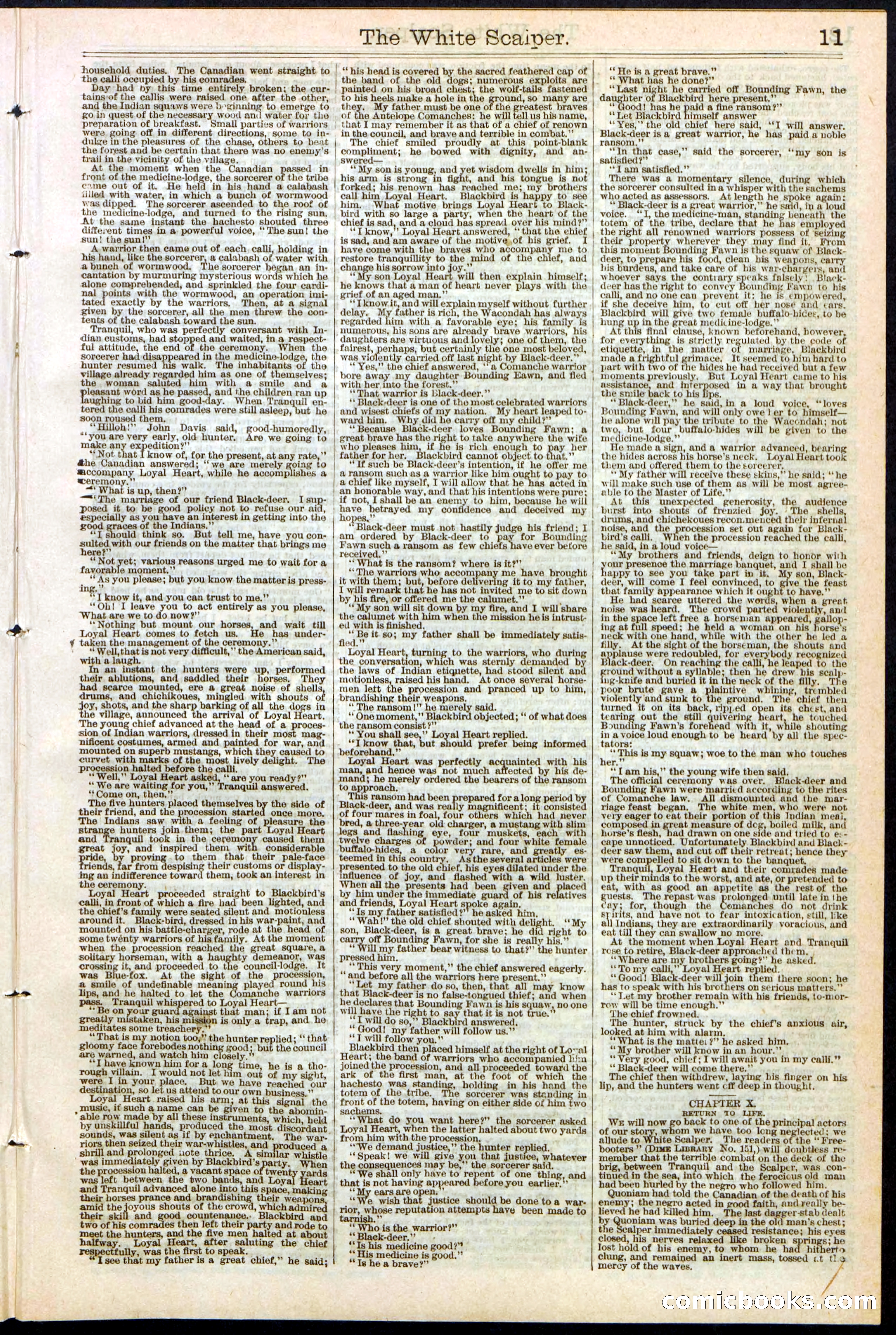The White Scalper: A Story of the Texan War — page 11 of 32