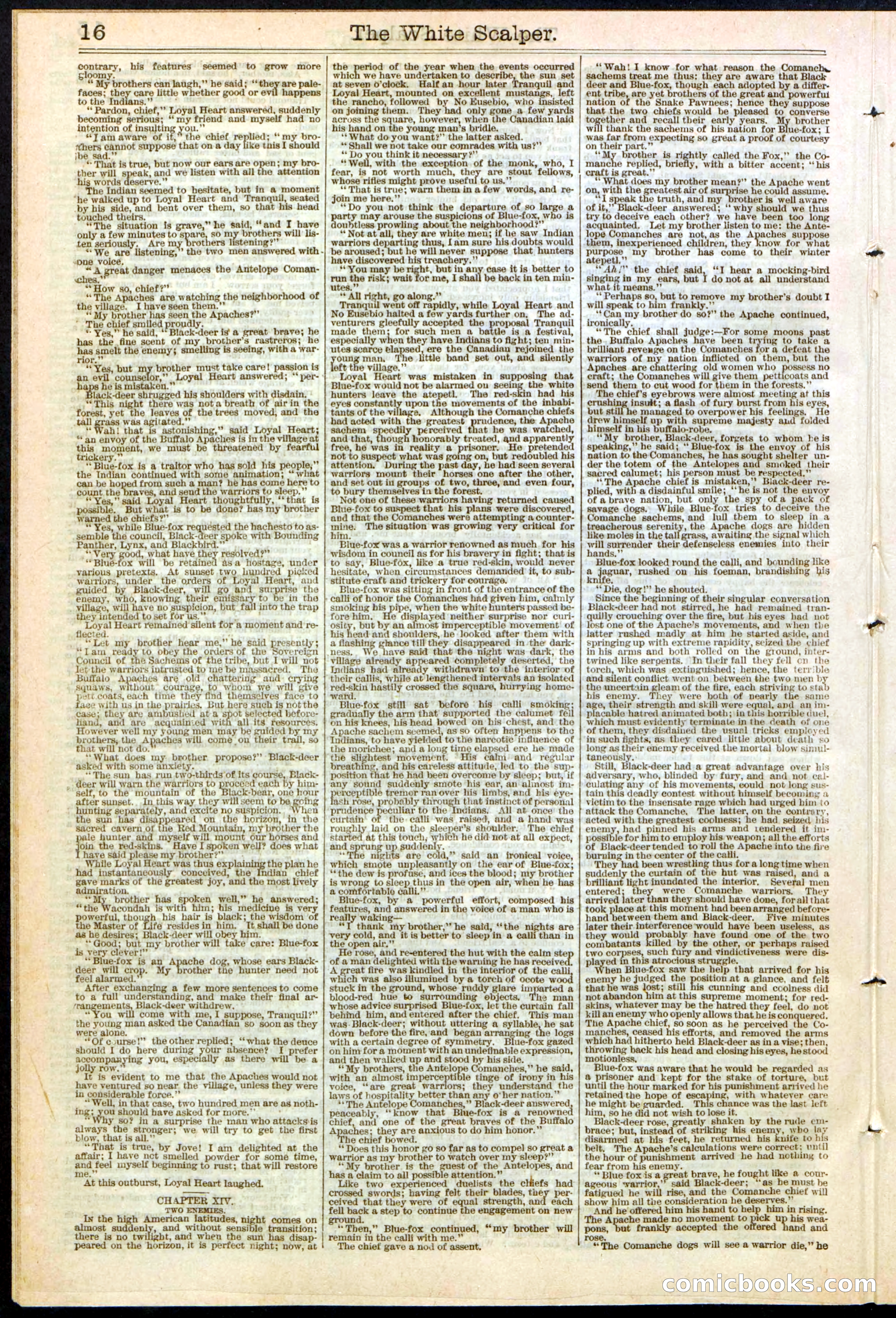 The White Scalper: A Story of the Texan War — page 16 of 32