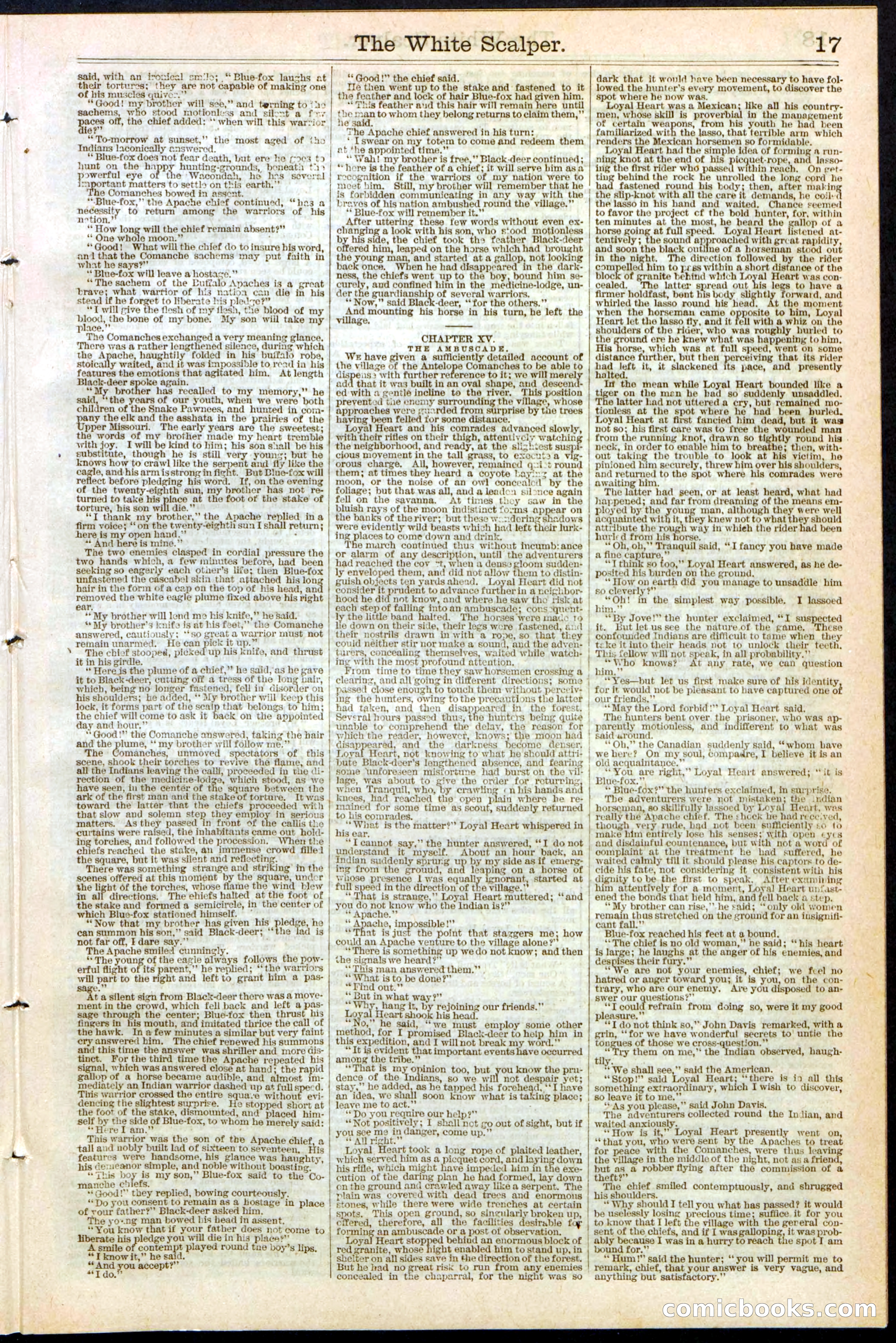 The White Scalper: A Story of the Texan War — page 17 of 32