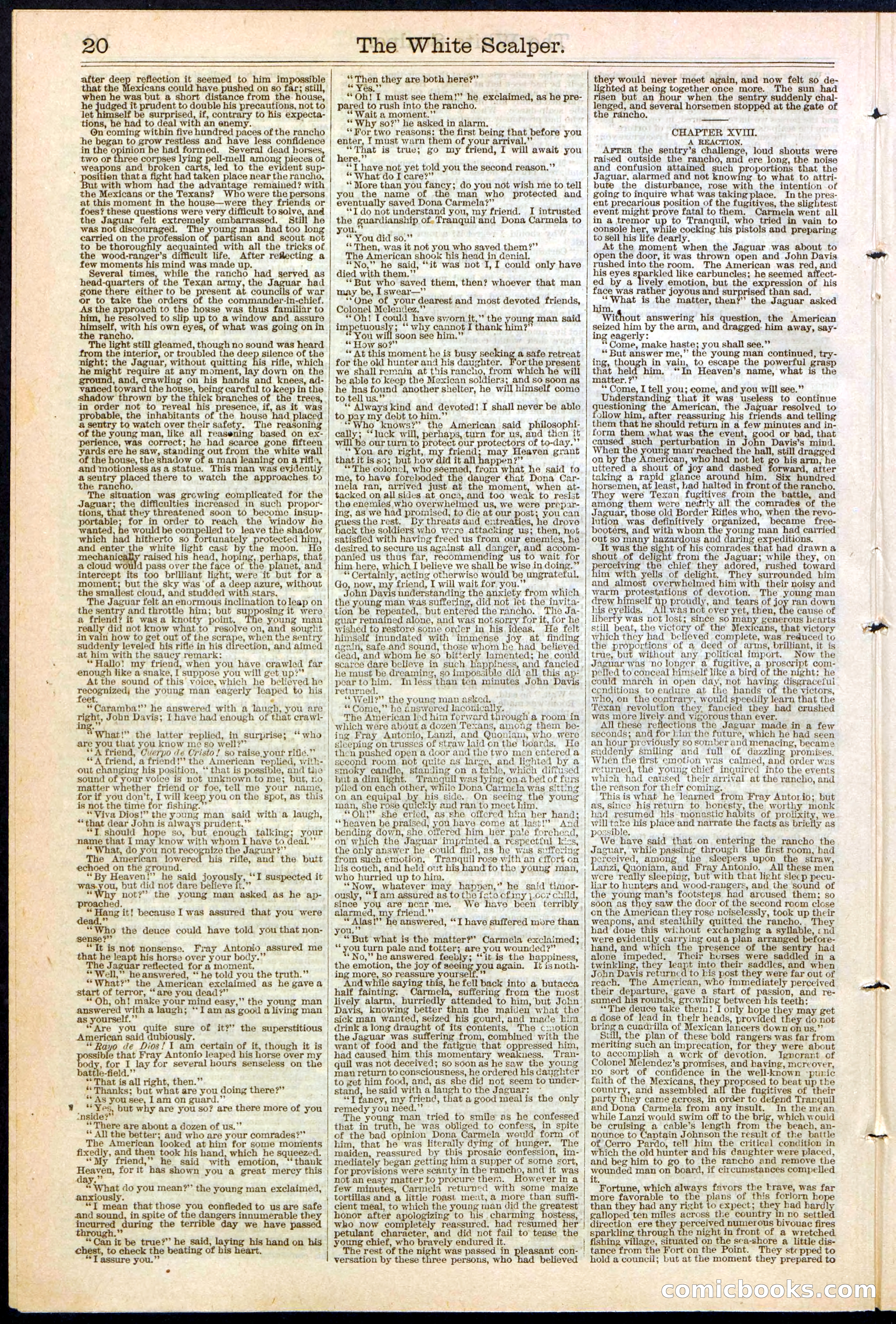 The White Scalper: A Story of the Texan War — page 20 of 32