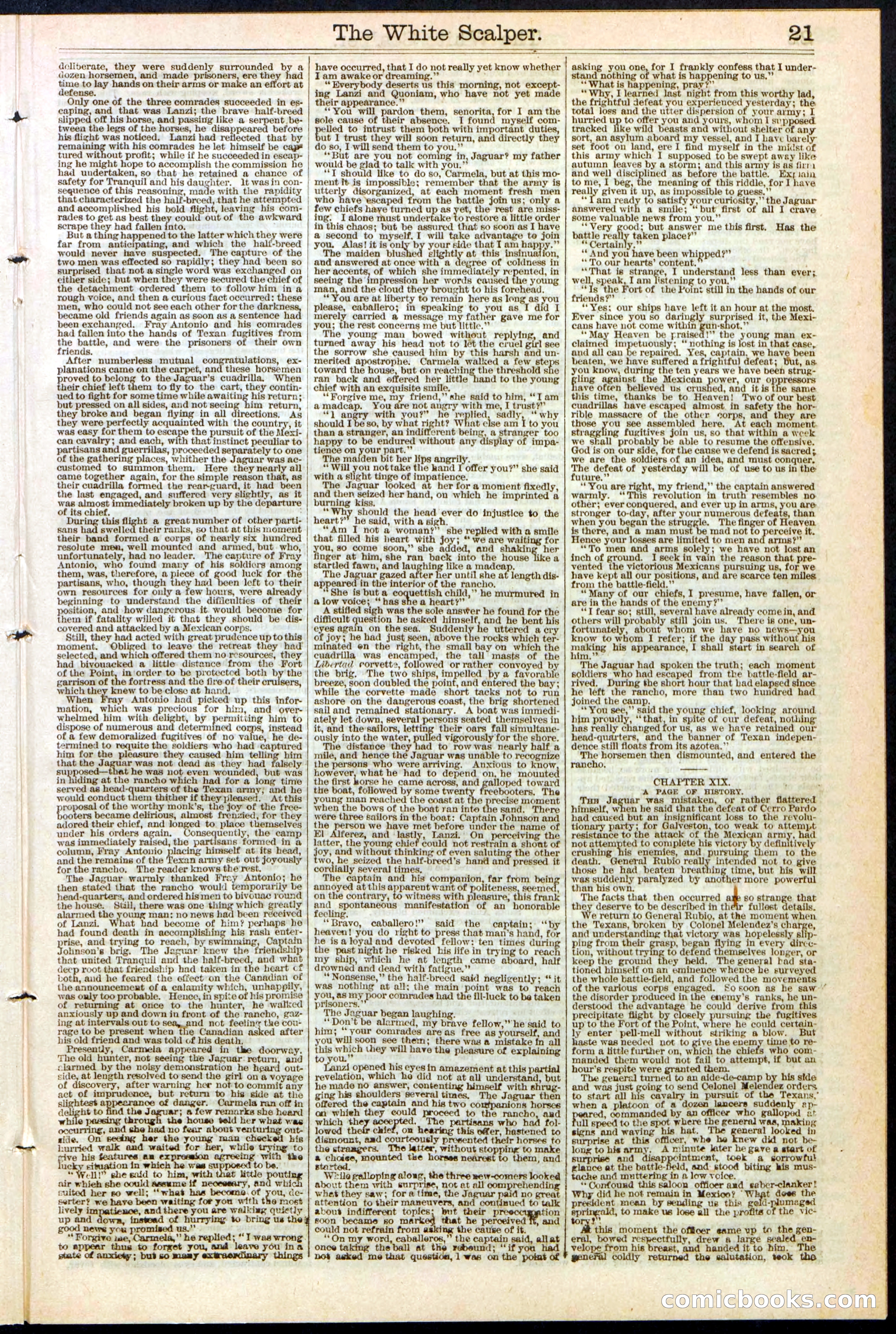 The White Scalper: A Story of the Texan War — page 21 of 32