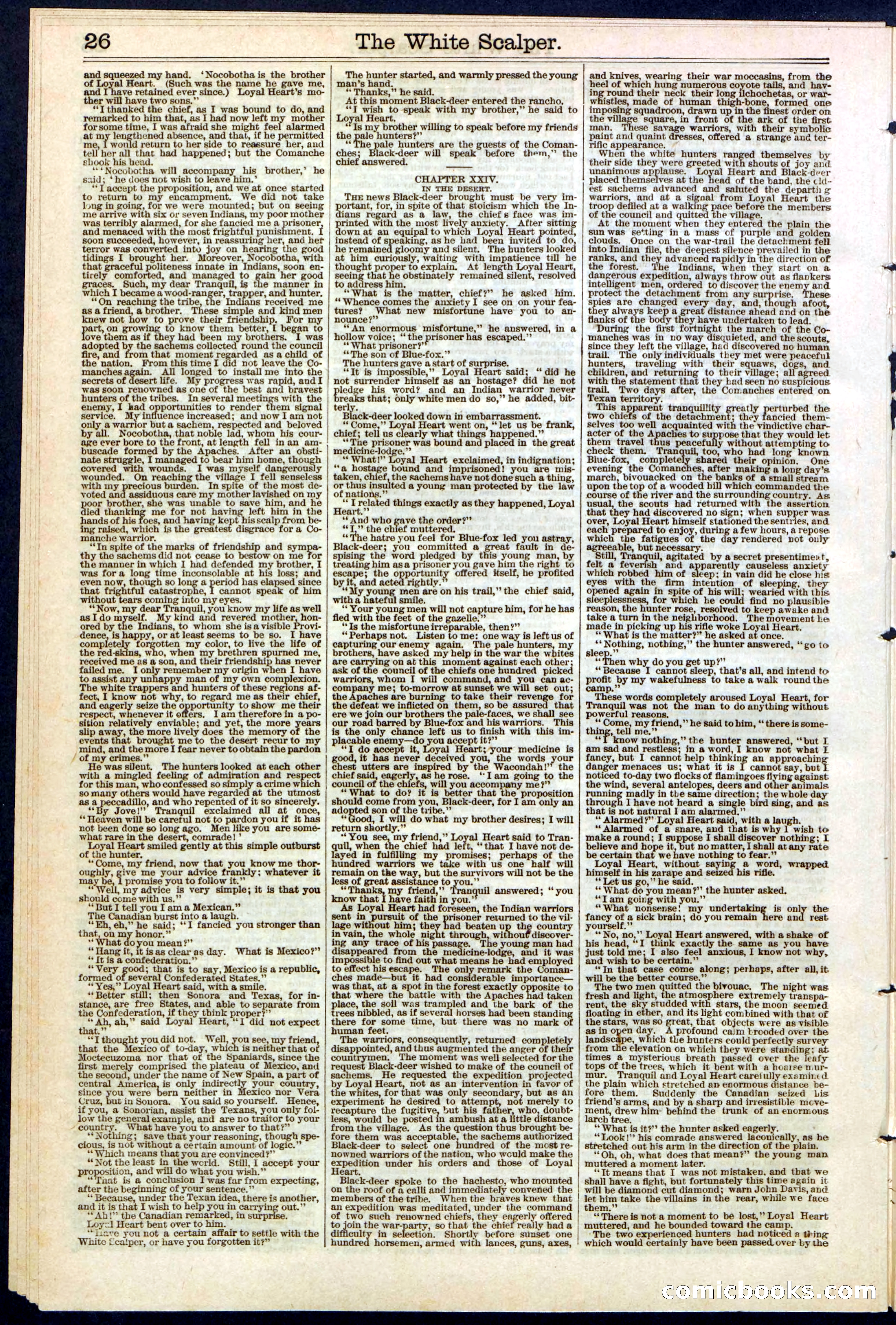 The White Scalper: A Story of the Texan War — page 26 of 32