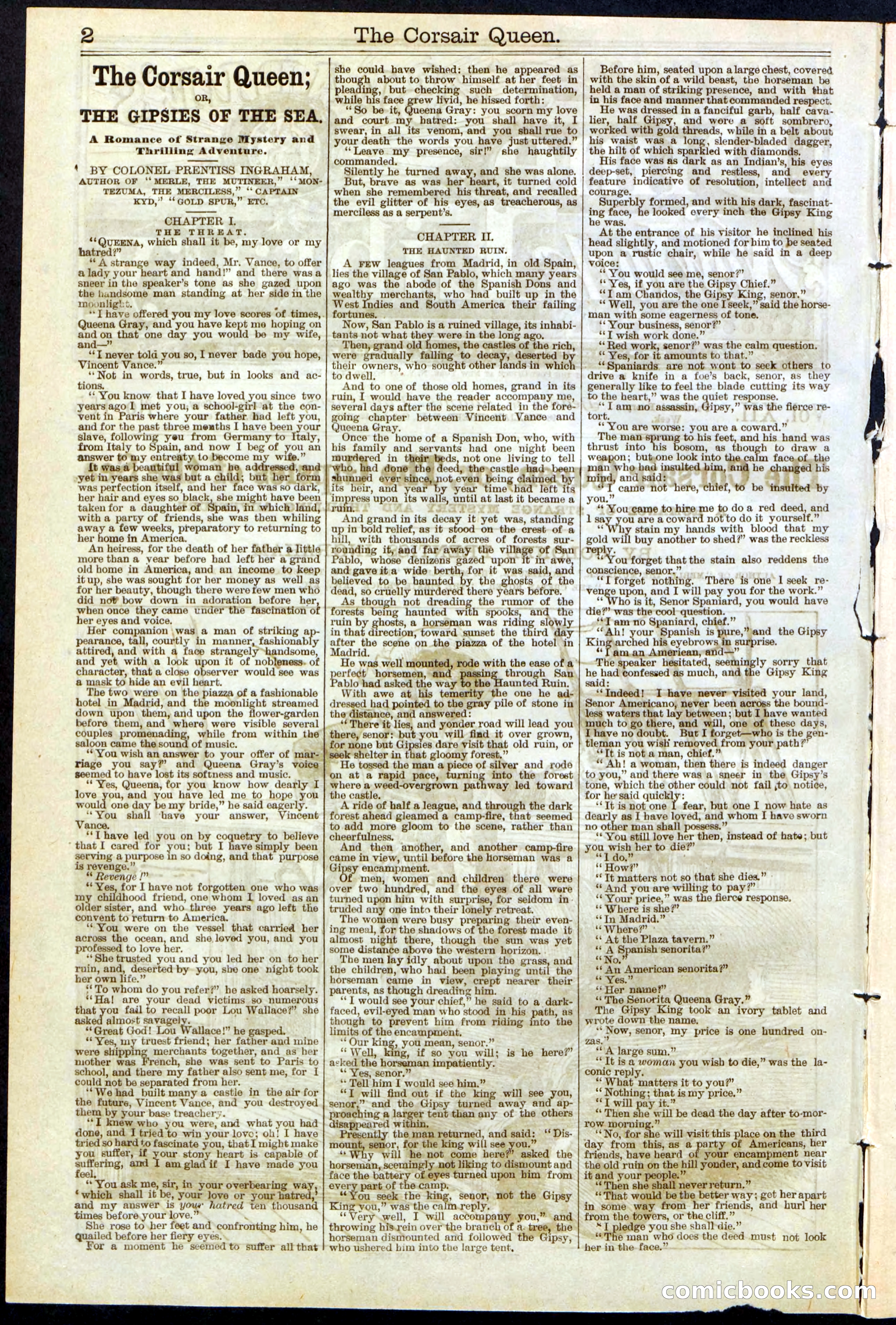 The Corsair Queen; or, The Gypsies of the Sea — page 2 of 24