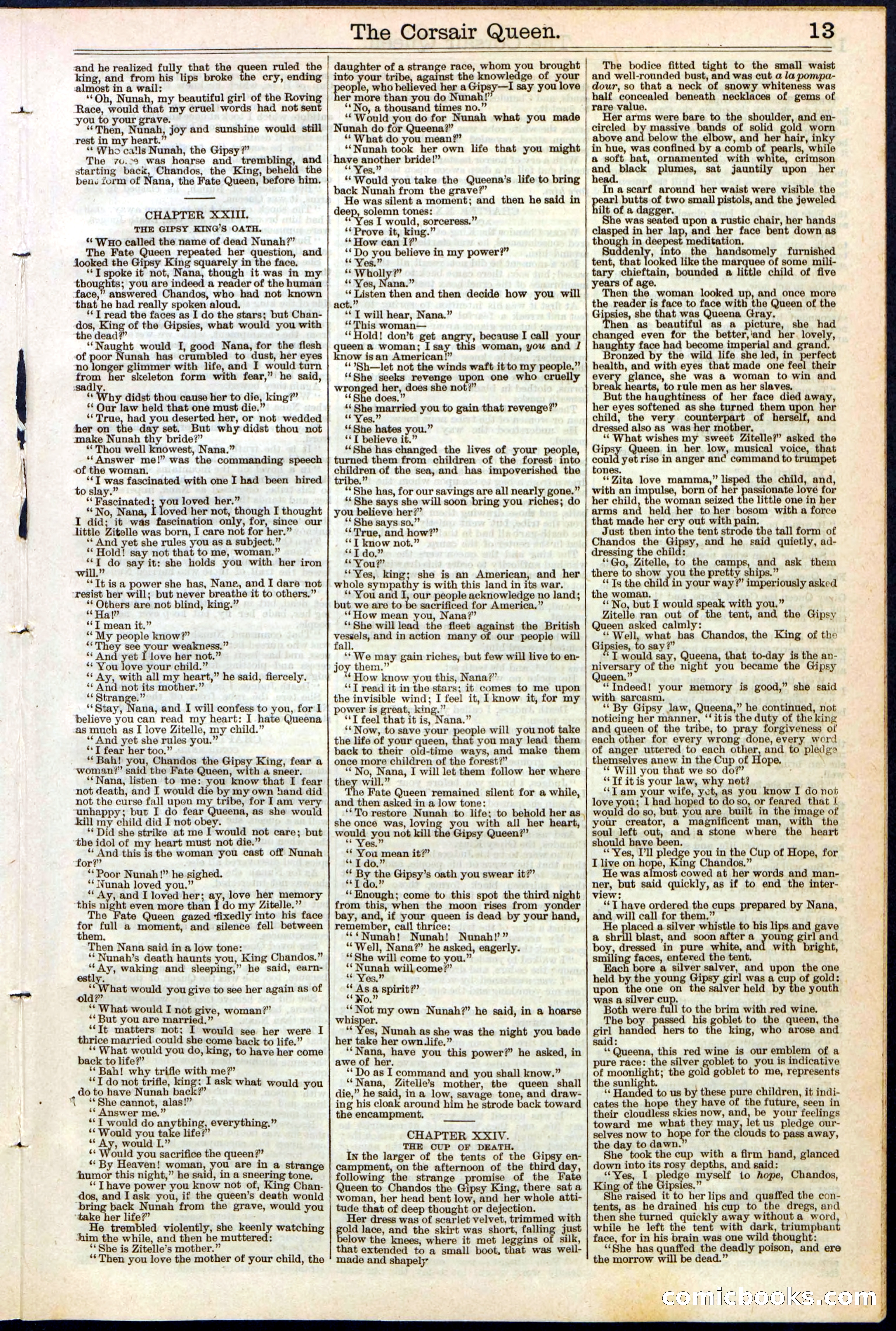 The Corsair Queen; or, The Gypsies of the Sea — page 13 of 24