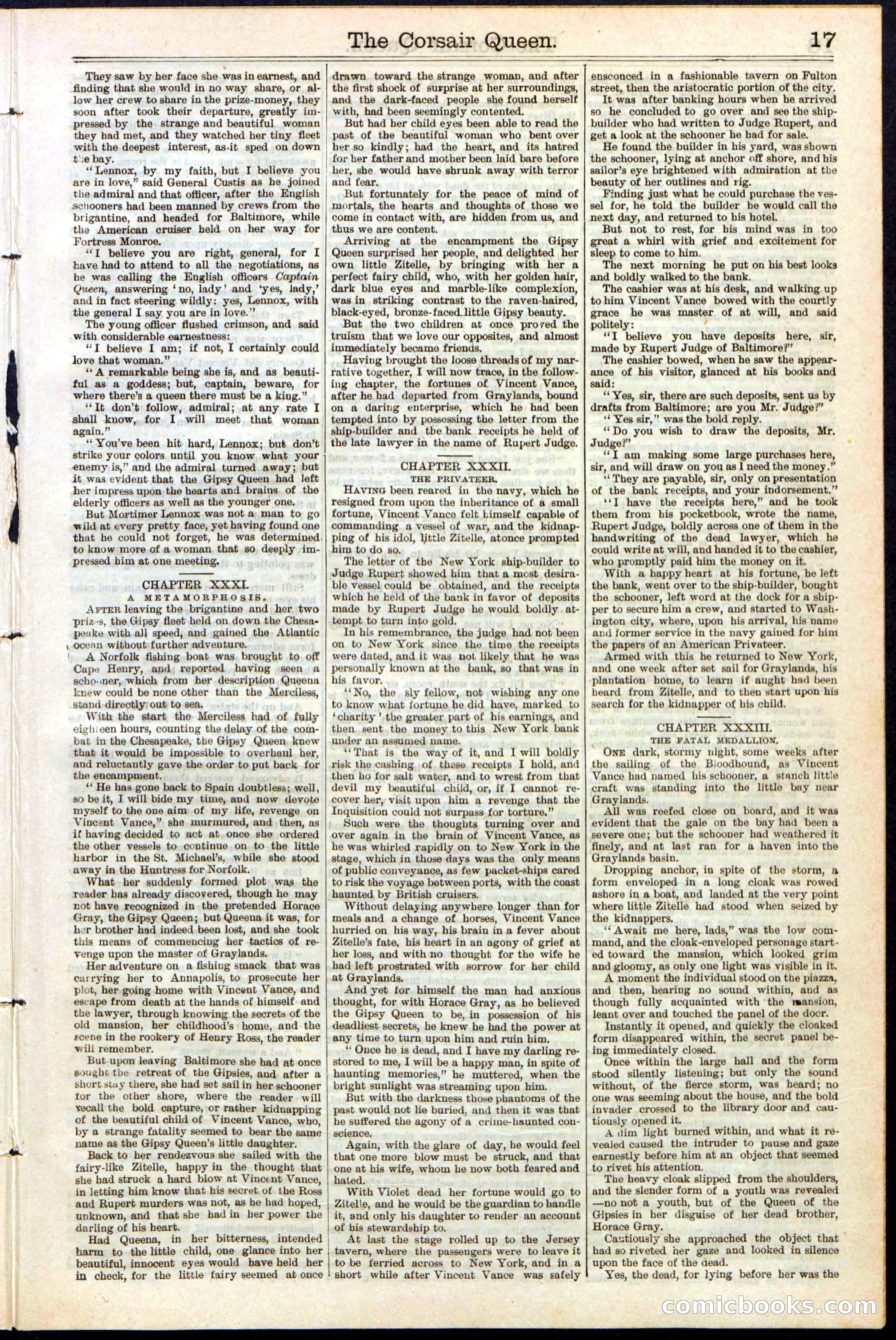 The Corsair Queen; or, The Gypsies of the Sea — page 17 of 24