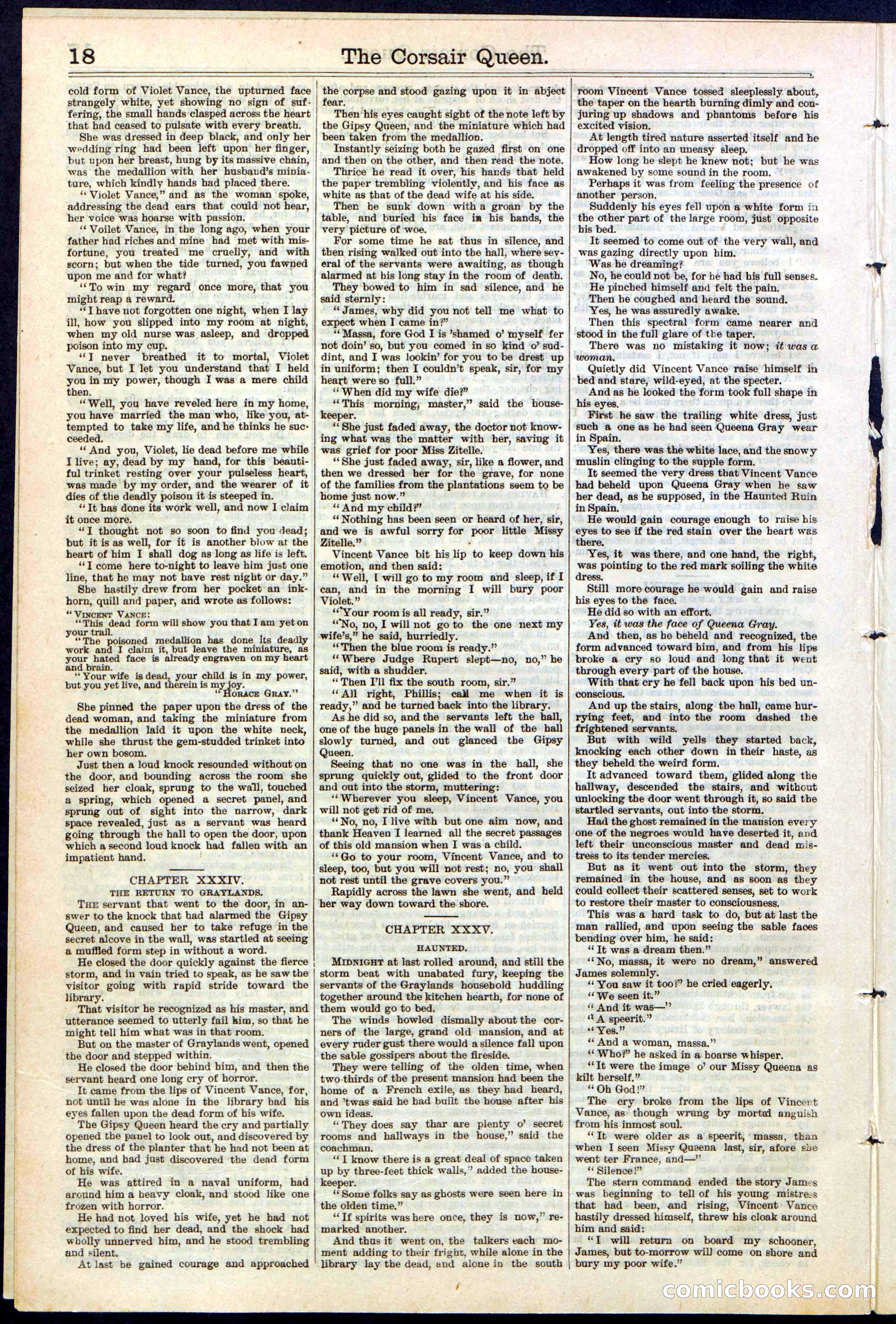 The Corsair Queen; or, The Gypsies of the Sea — page 18 of 24