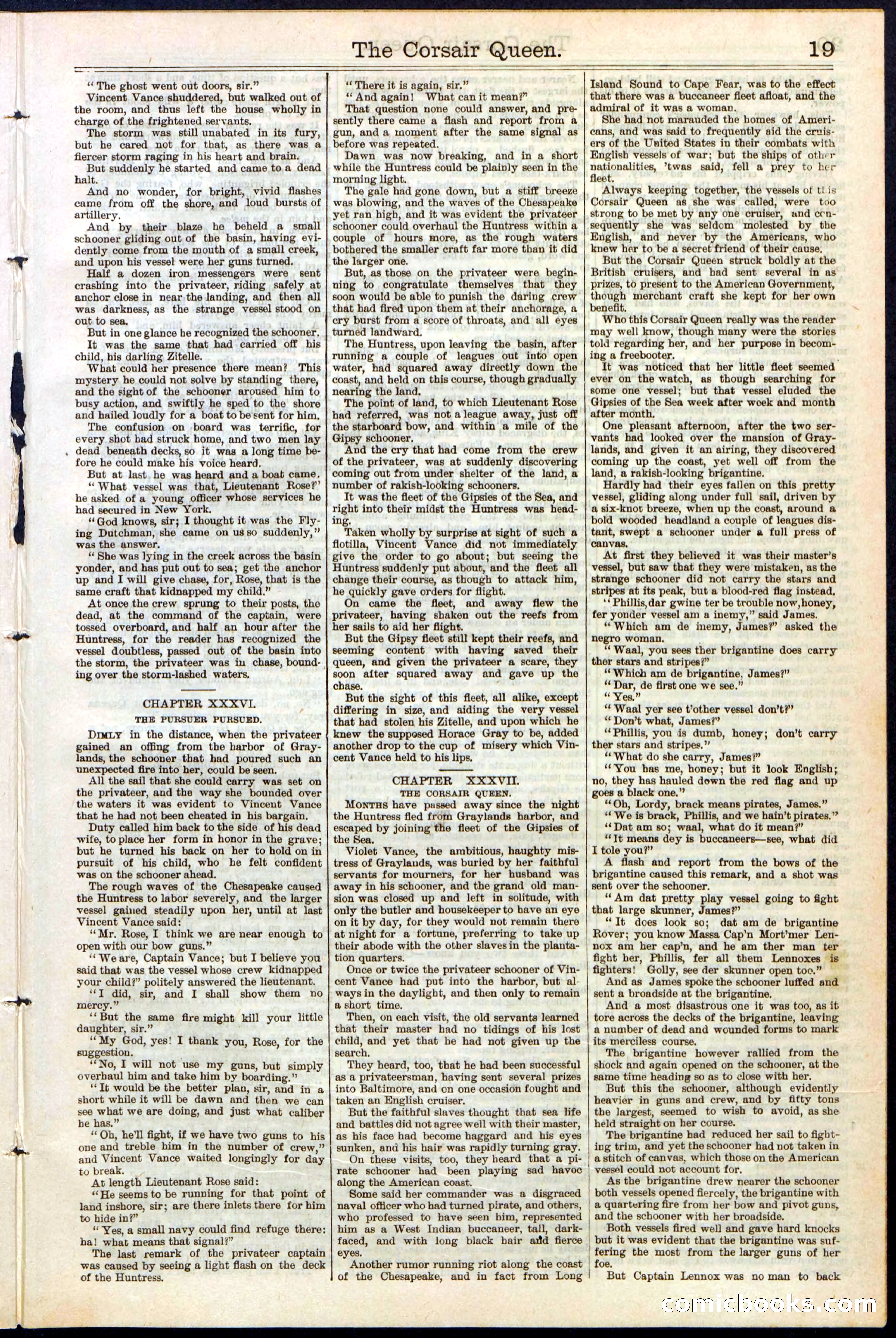 The Corsair Queen; or, The Gypsies of the Sea — page 19 of 24