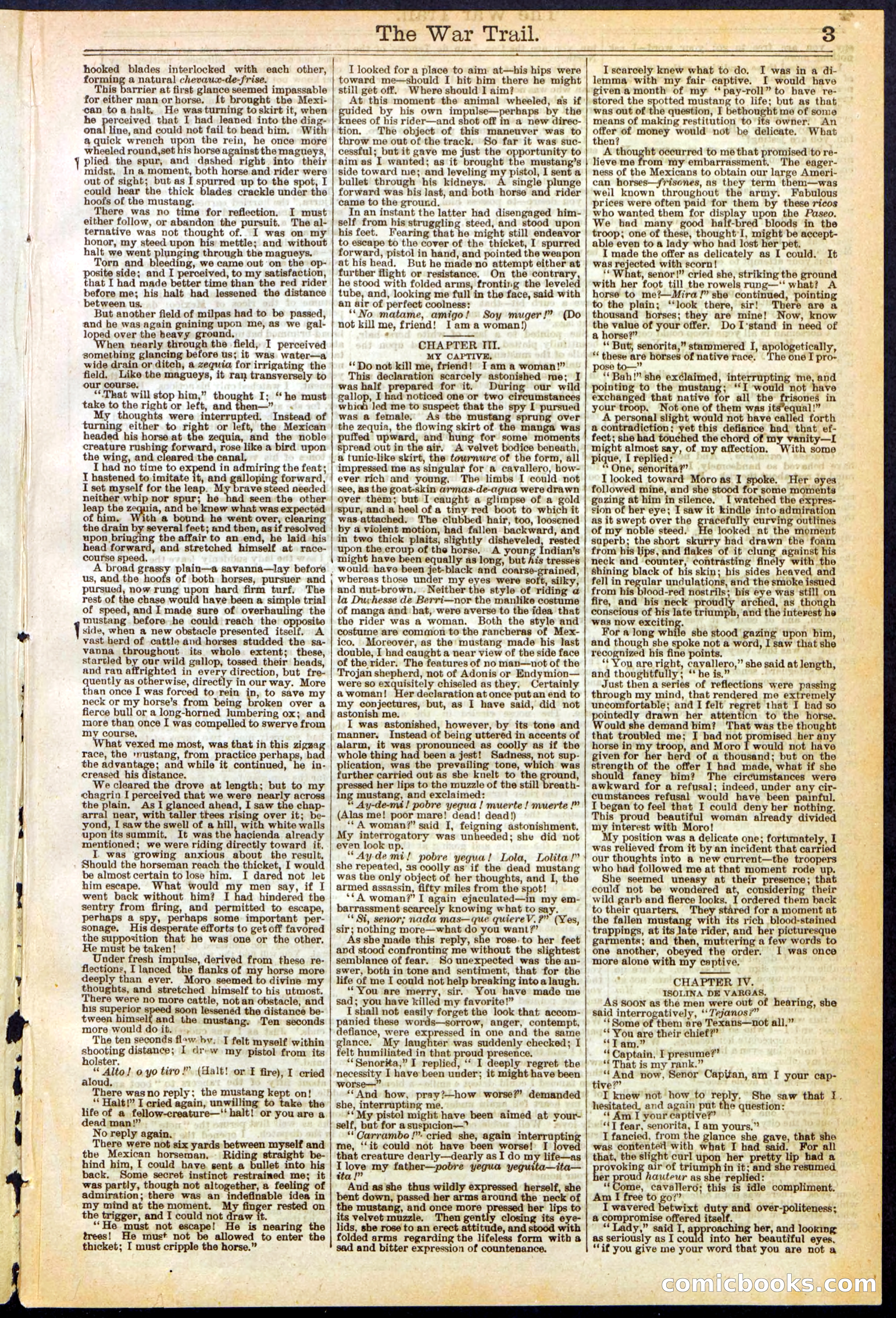 The War Trail; or, The Hunt of the Wild Horse — page 3 of 32