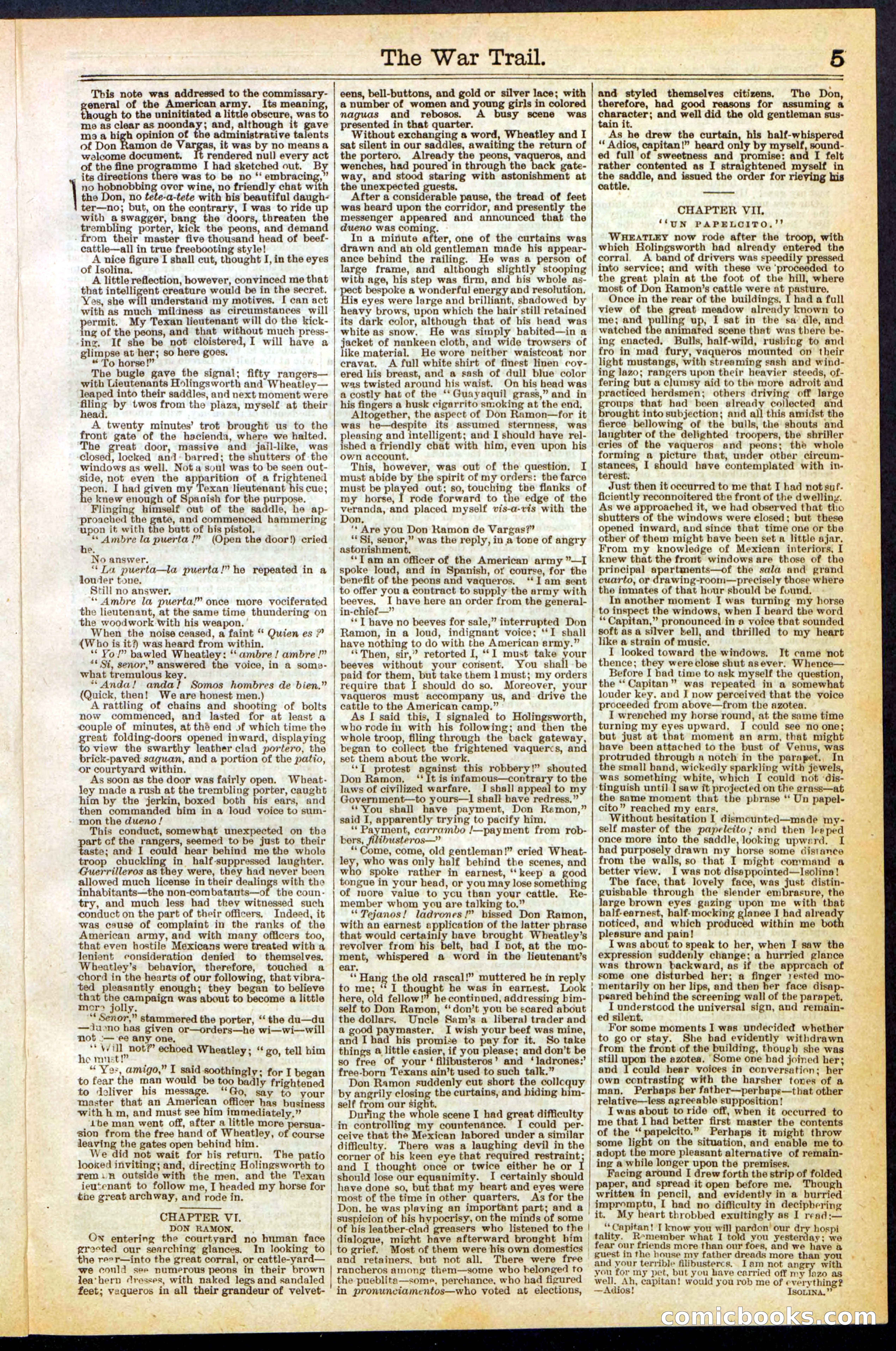The War Trail; or, The Hunt of the Wild Horse — page 5 of 32