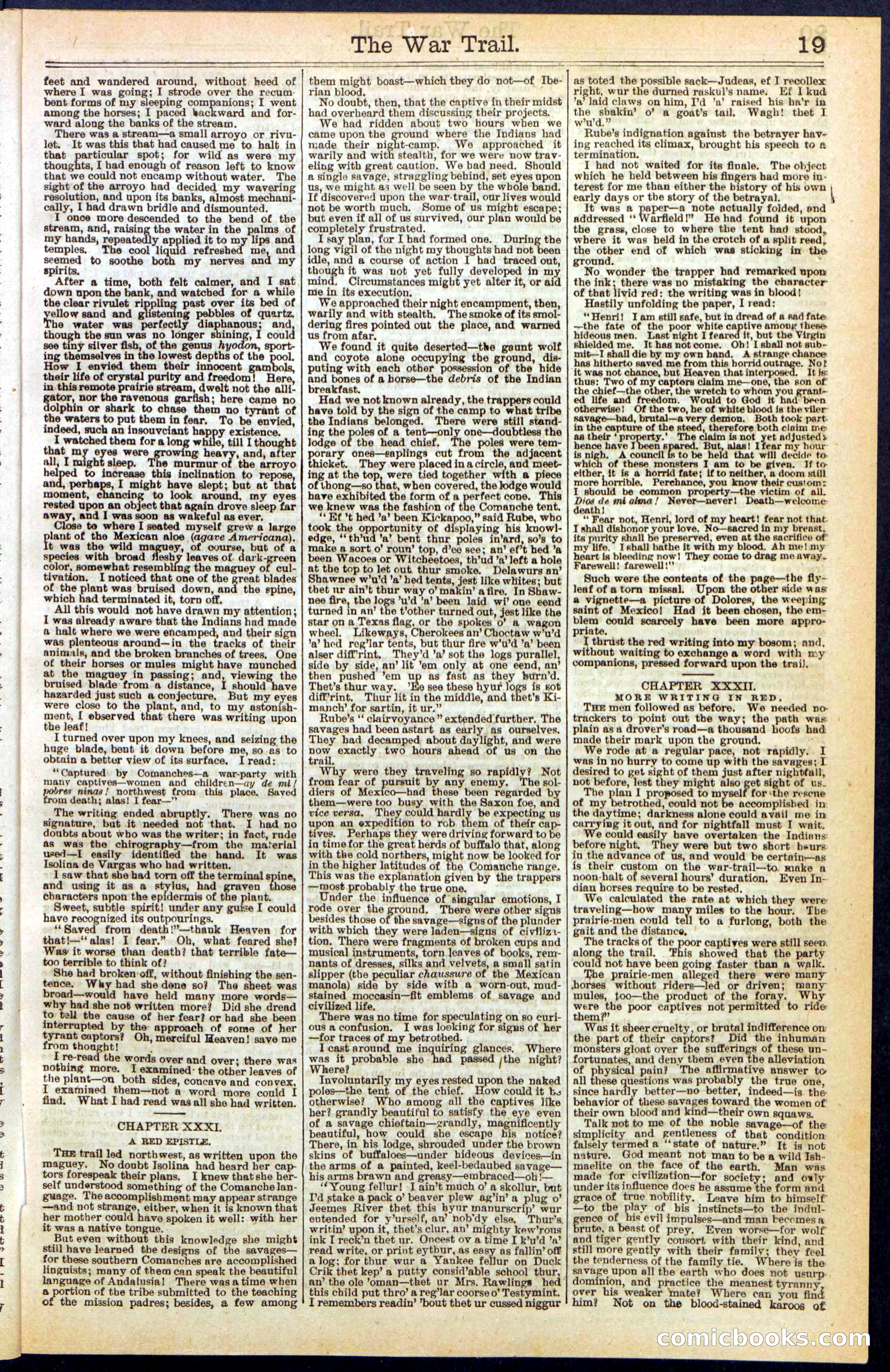The War Trail; or, The Hunt of the Wild Horse — page 19 of 32