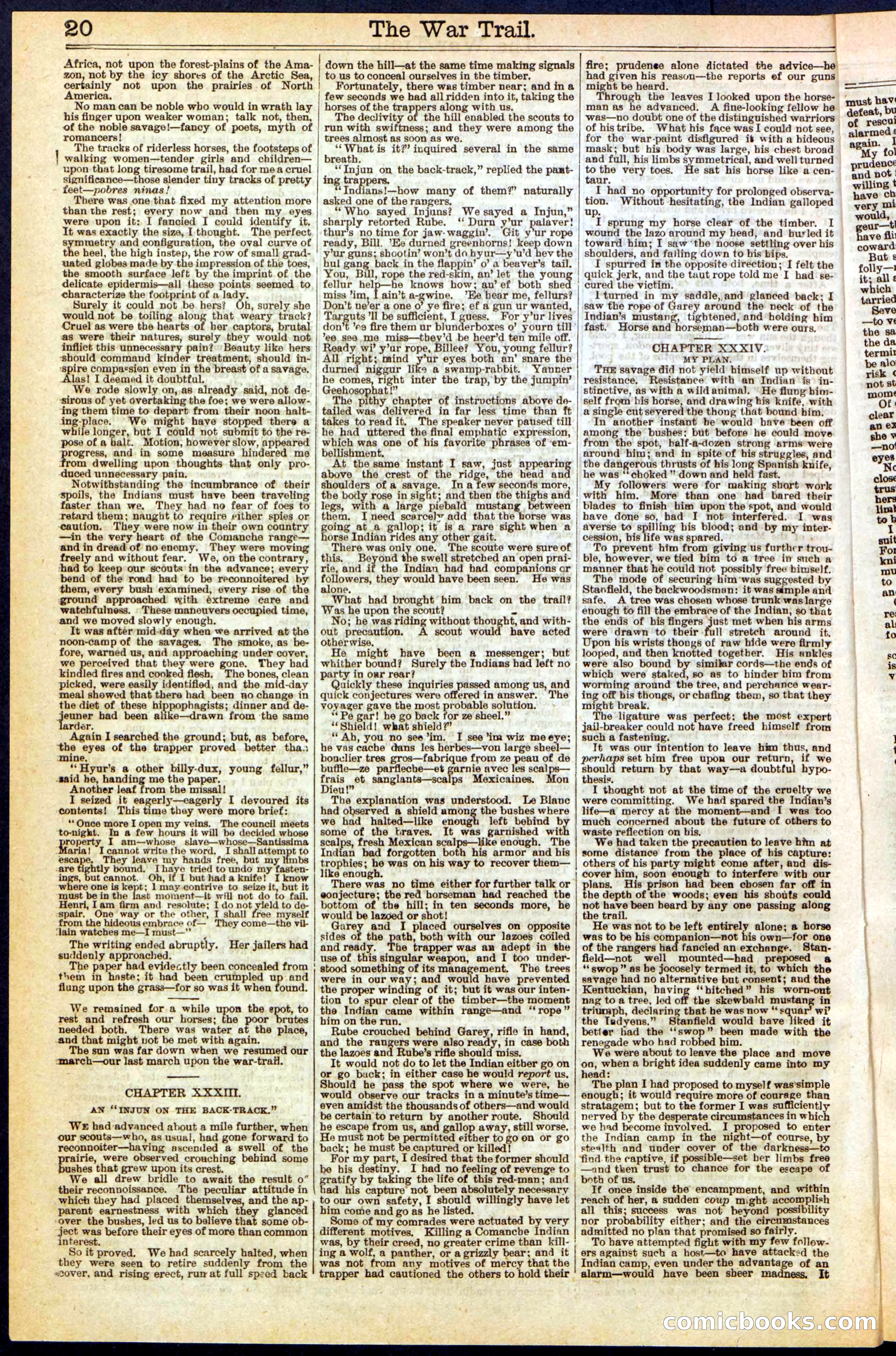 The War Trail; or, The Hunt of the Wild Horse — page 20 of 32
