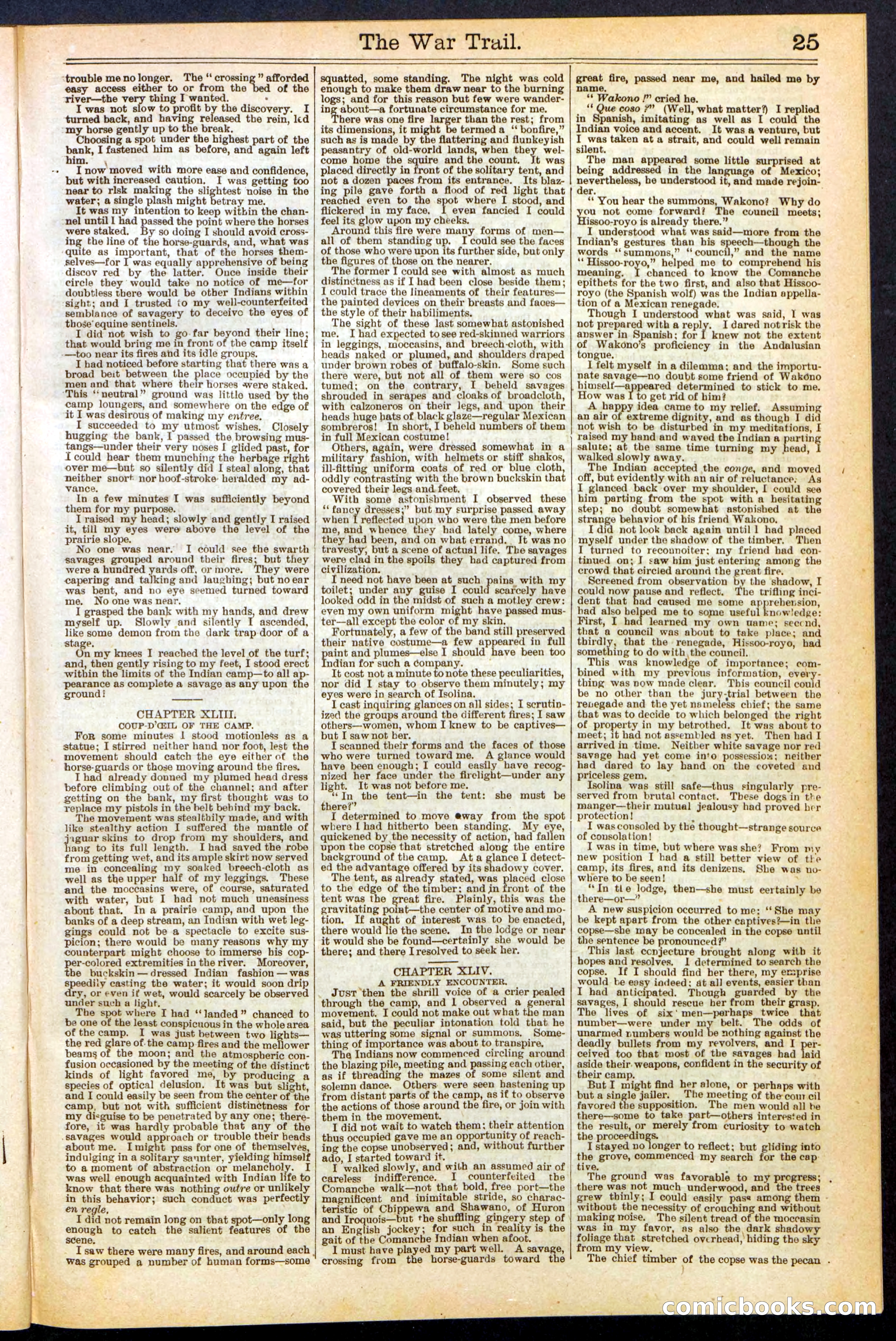 The War Trail; or, The Hunt of the Wild Horse — page 25 of 32
