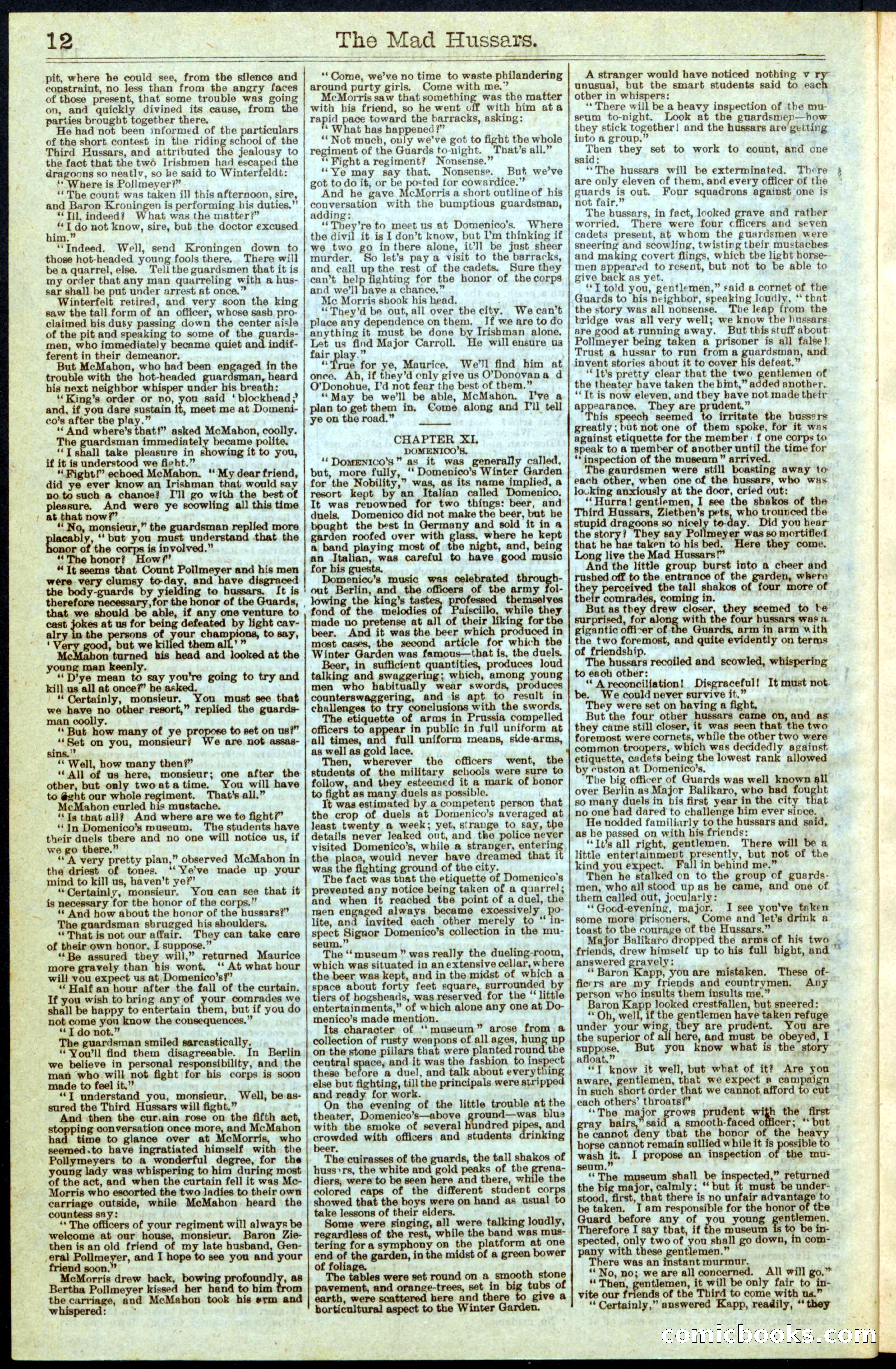 The Mad Hussars; or, The O's and the Macs — page 12 of 32