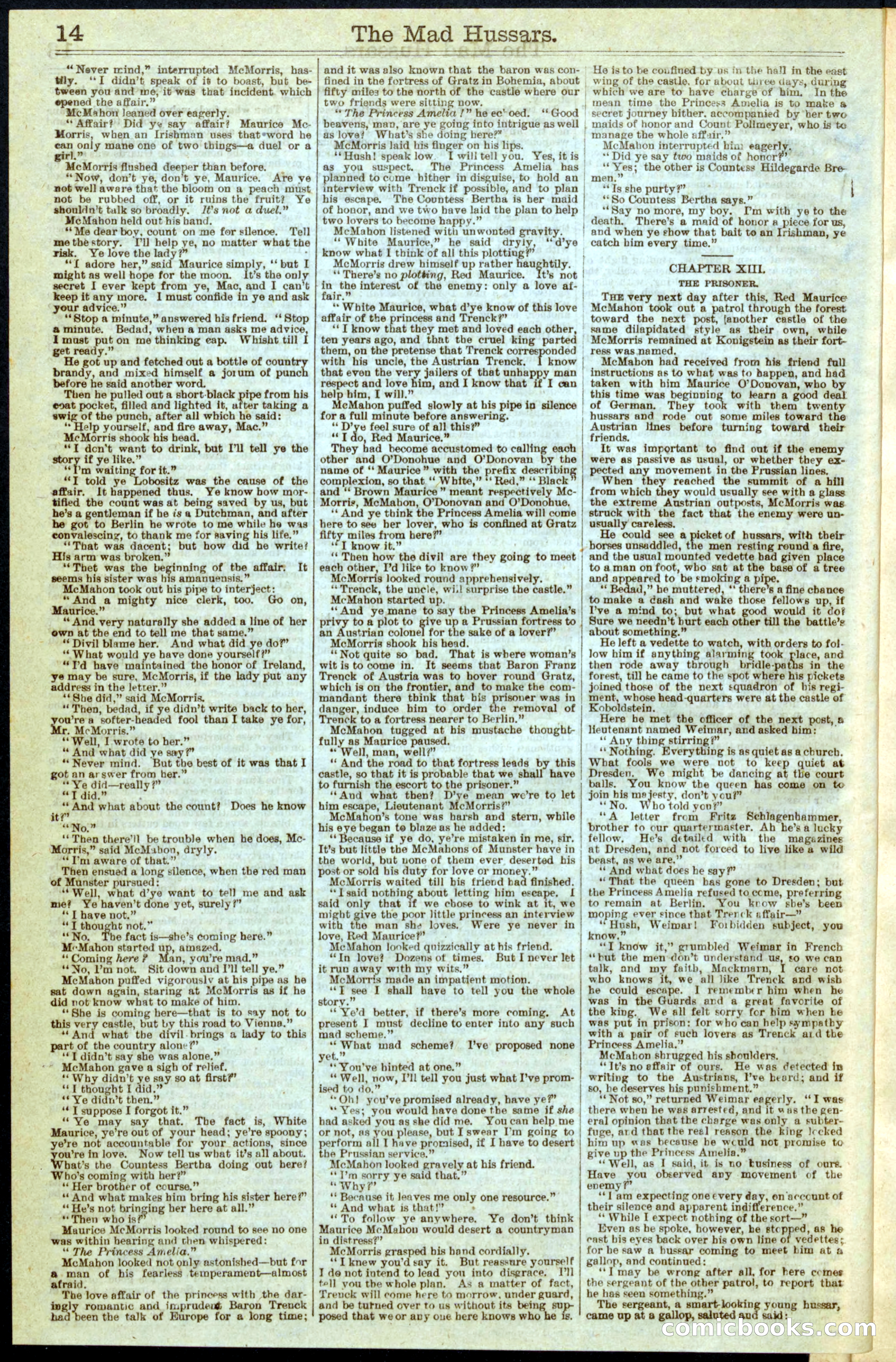 The Mad Hussars; or, The O's and the Macs — page 14 of 32