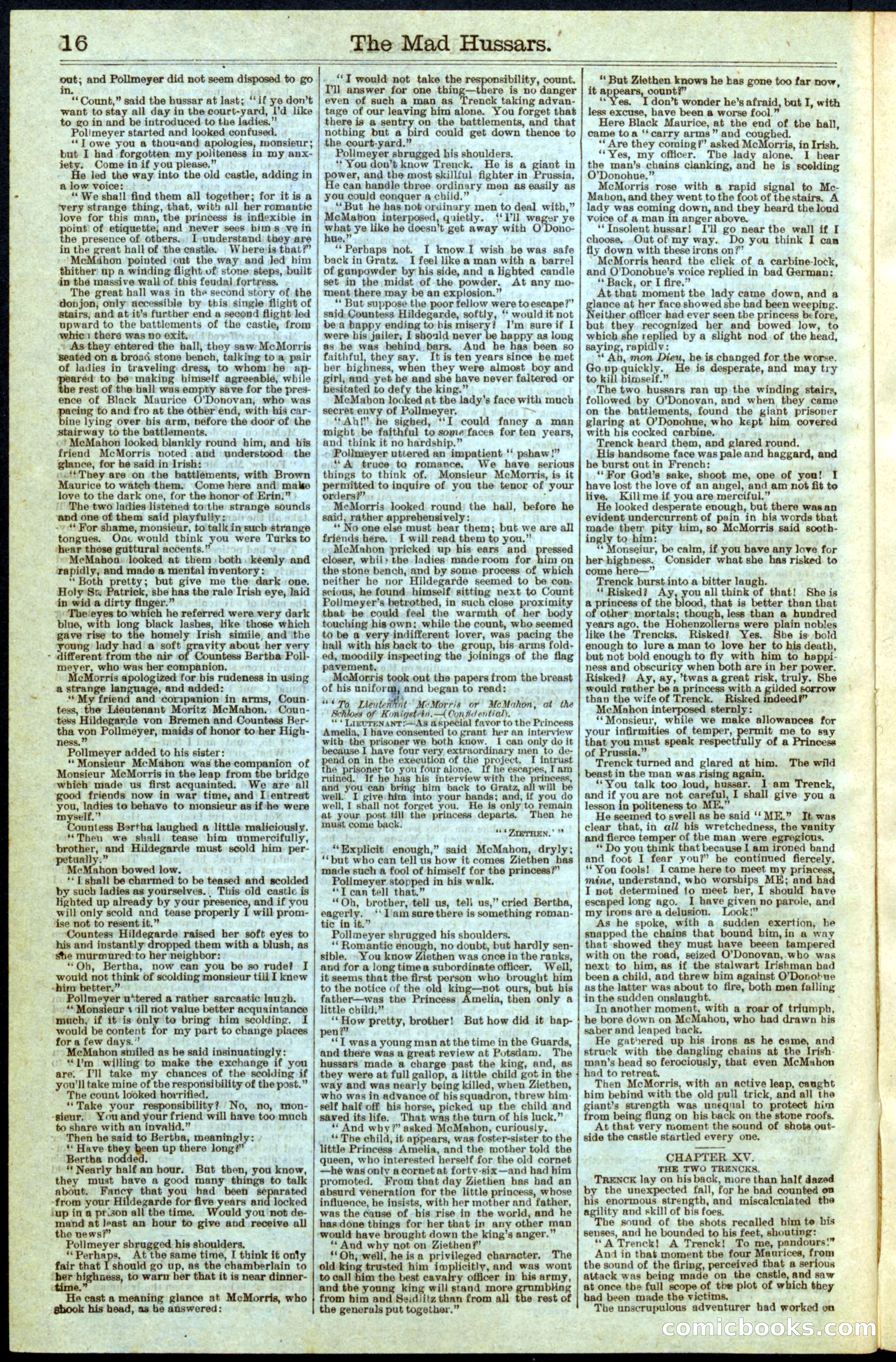 The Mad Hussars; or, The O's and the Macs — page 16 of 32