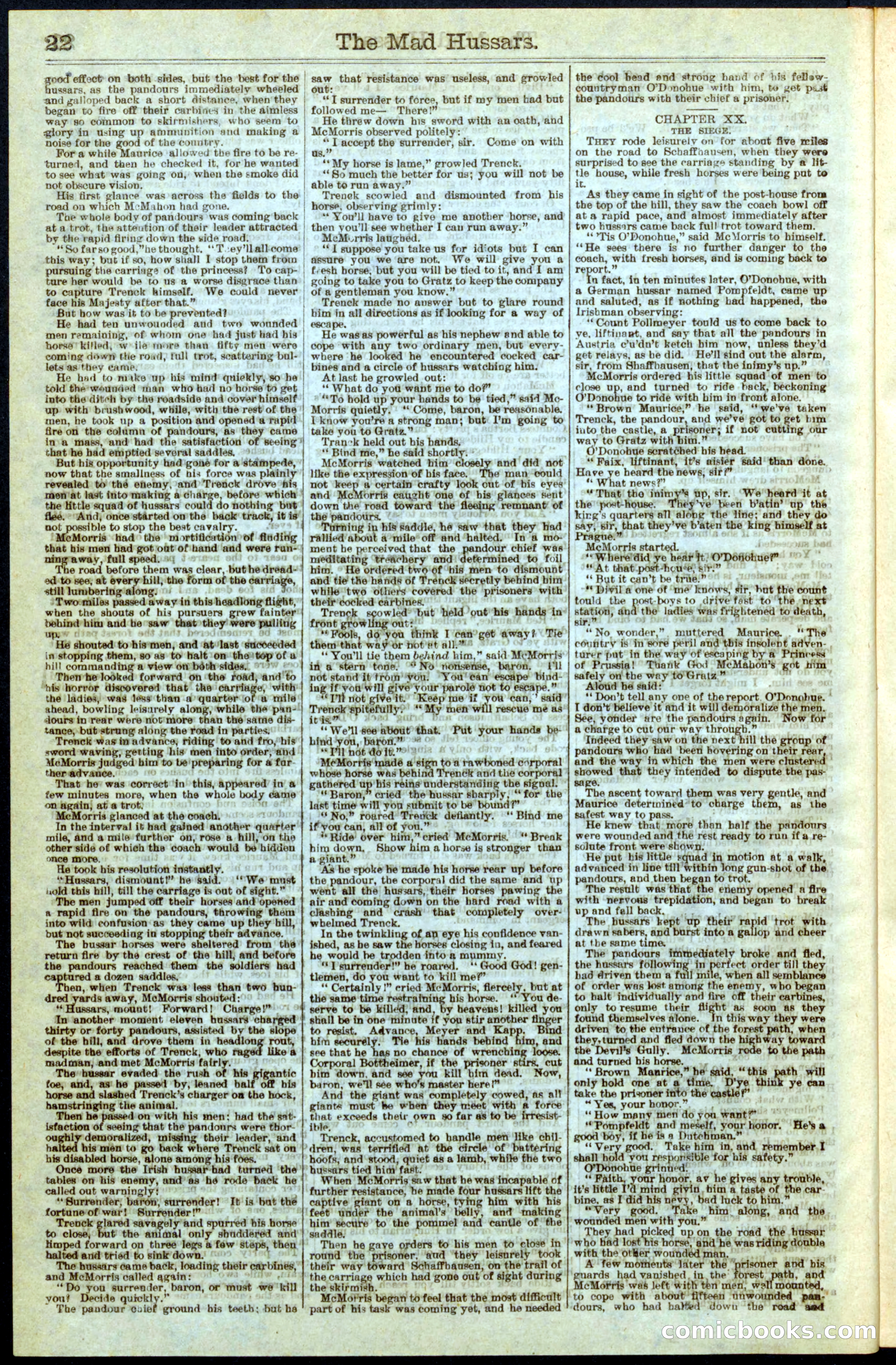 The Mad Hussars; or, The O's and the Macs — page 22 of 32
