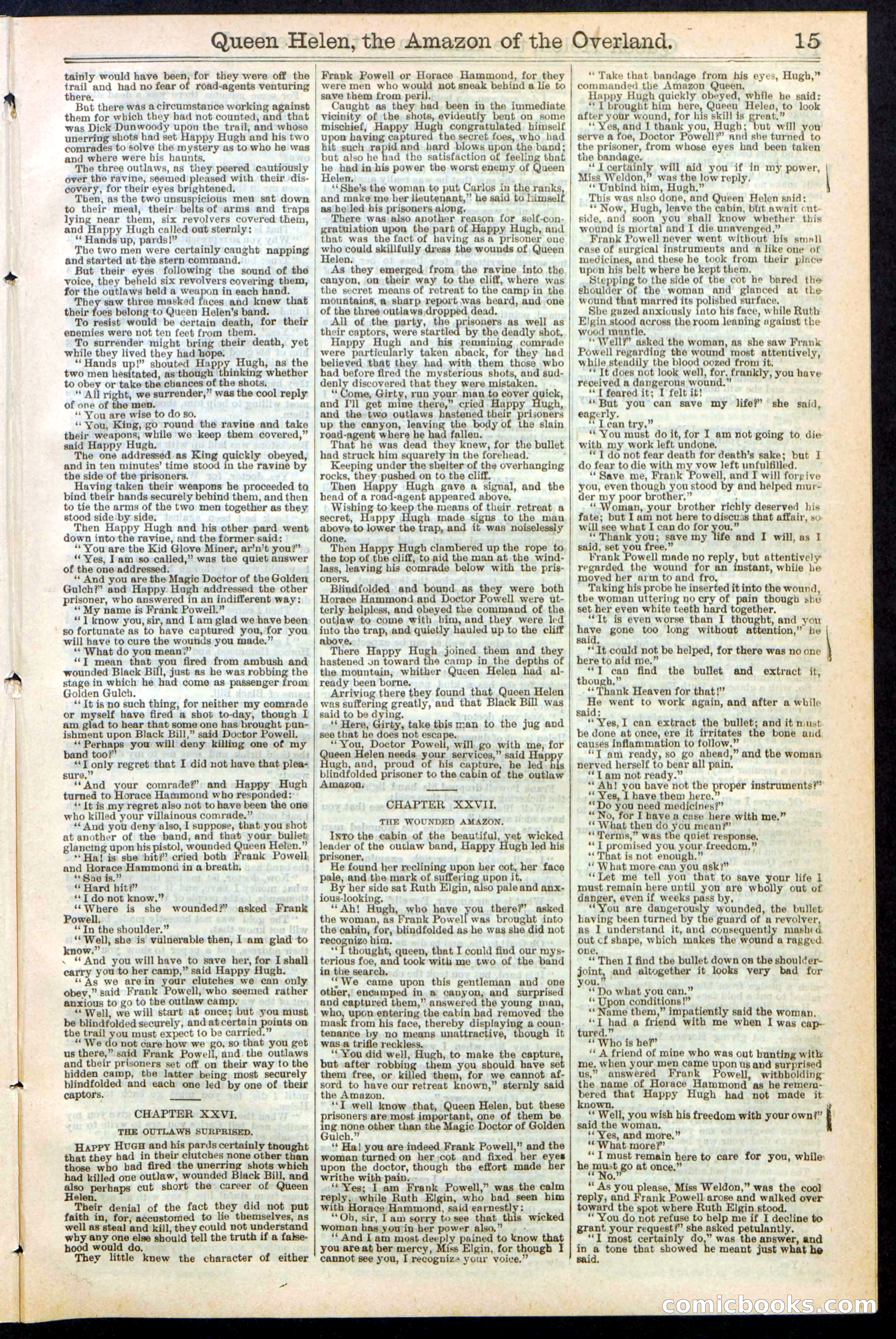Queen Helen, The Amazon of the Overland; or, The Ghouls of the Gold Mines — page 15 of 24