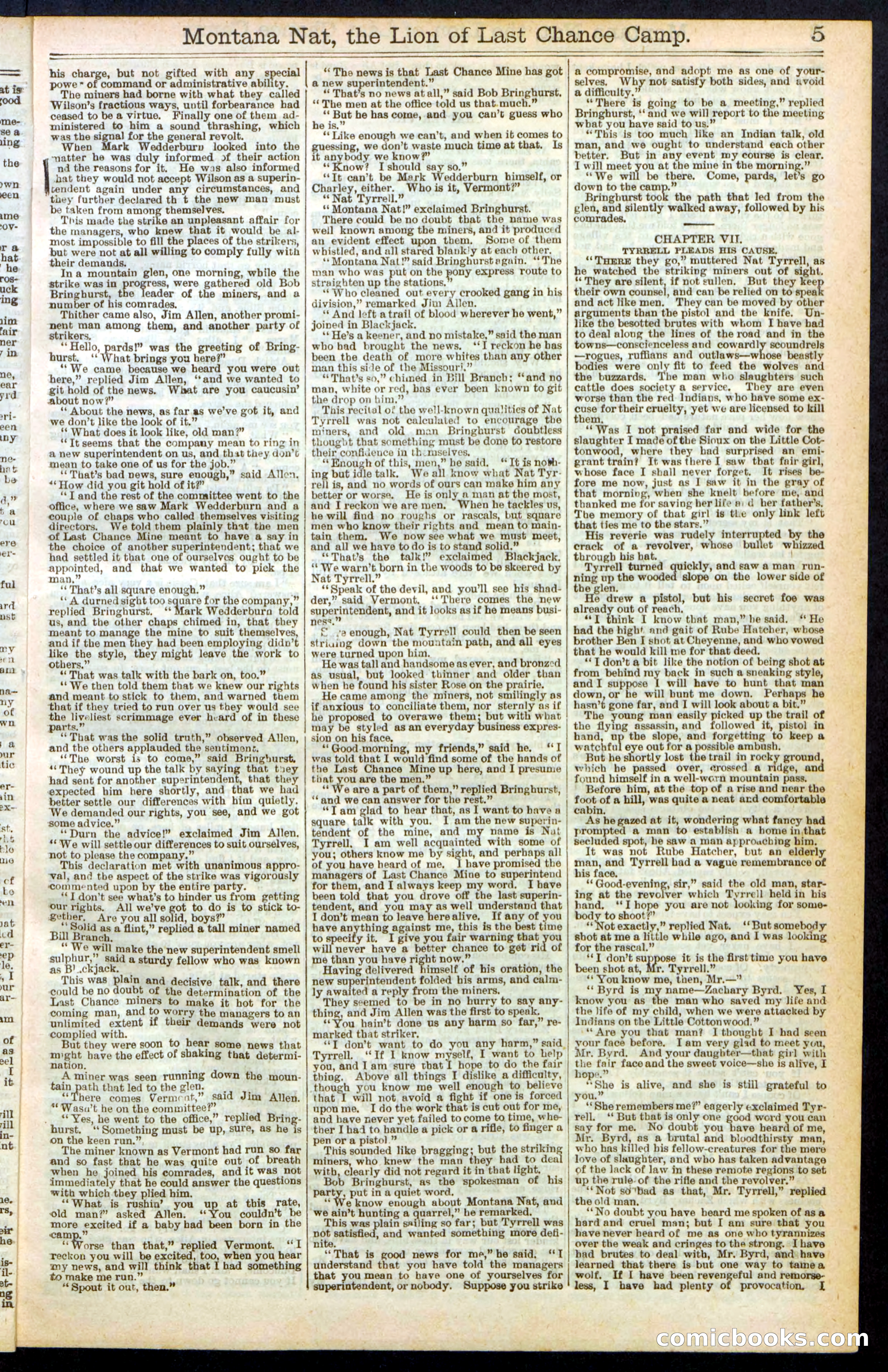 Montana Nat, The Lion of Last Chance Camp — page 5 of 24